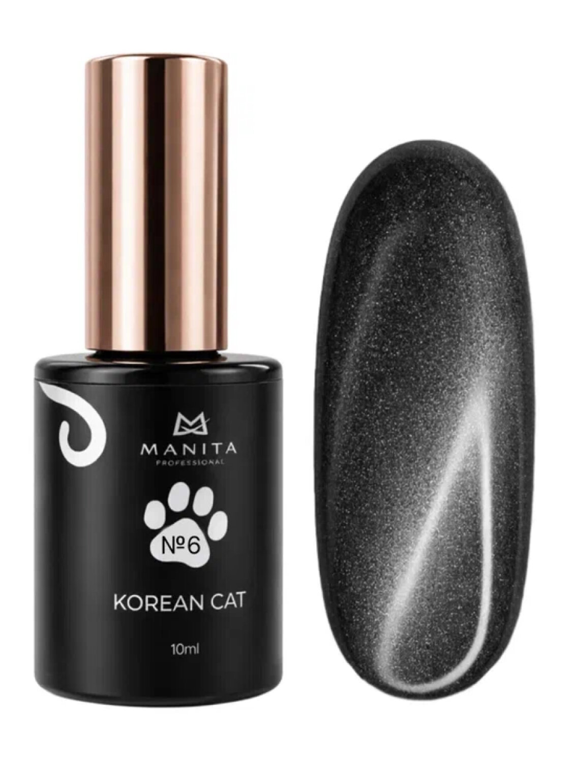 MANITA Гель-лак для ногтей с эффектом кошачьего глаза / Korean Cat №06, 10 мл 584100 28444 