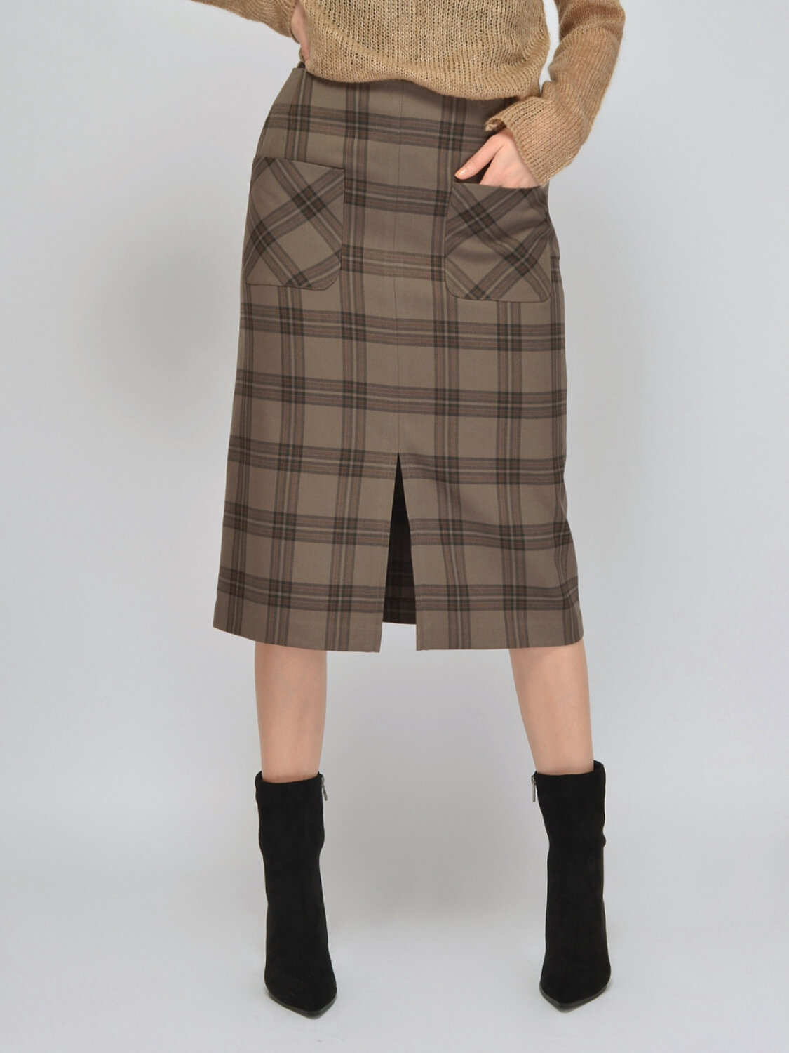 VISERDI Юбка 584106 10160-ккл 9461055 коричневый