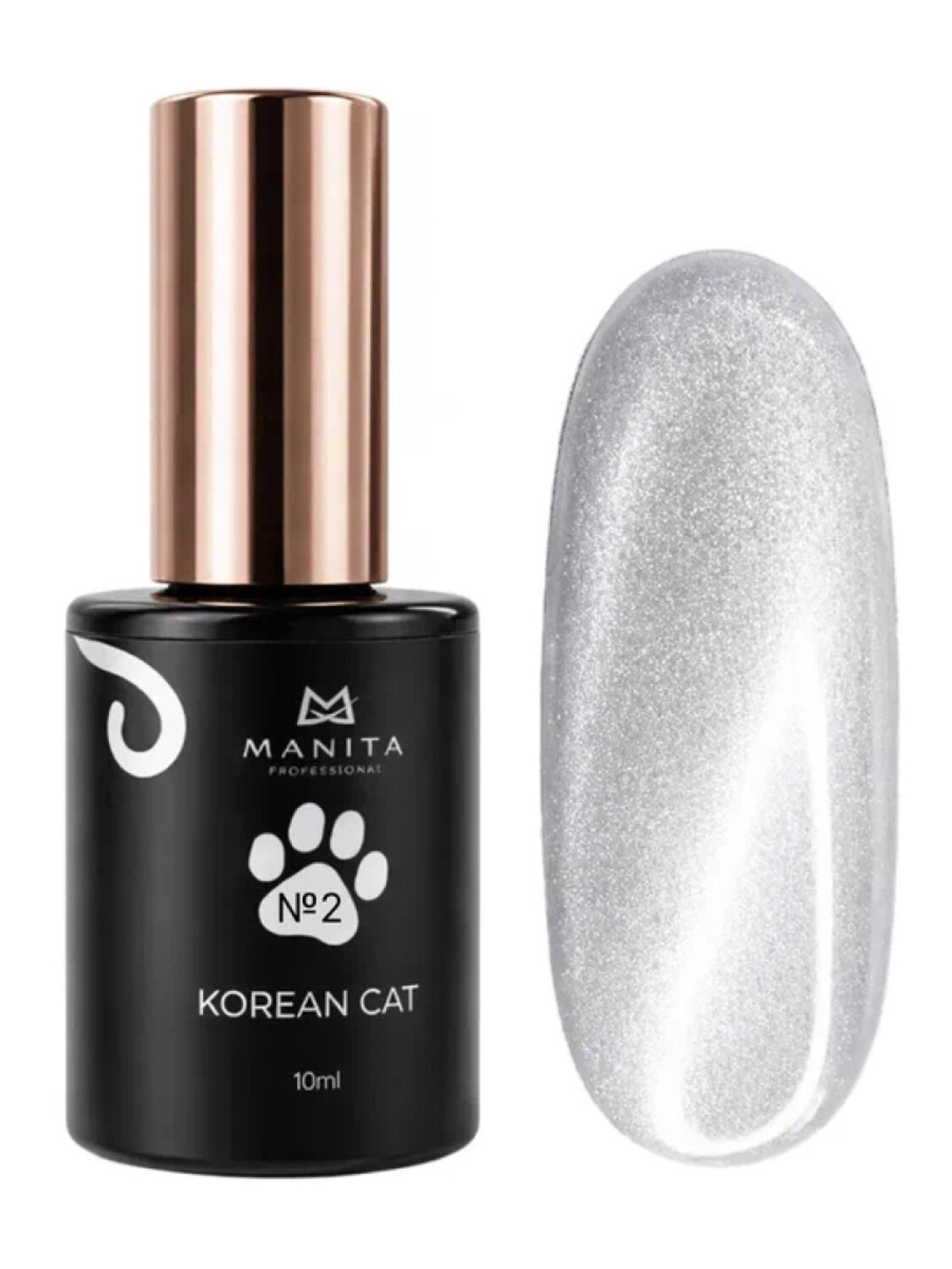 MANITA Гель-лак для ногтей с эффектом кошачьего глаза / Korean Cat №02, 10 мл 584108 28440 