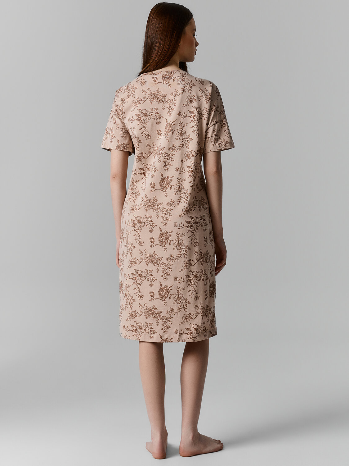 MARK FORMELLE Сорочка 584109 572310 цветы на бежевом