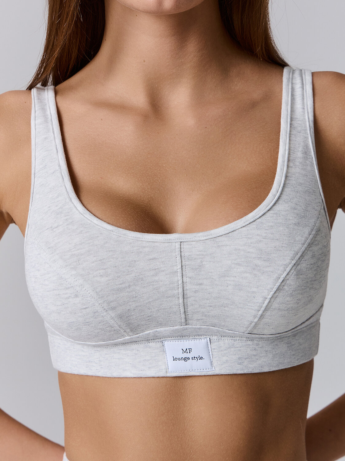 MARK FORMELLE Топ 584141 512499 серый меланж