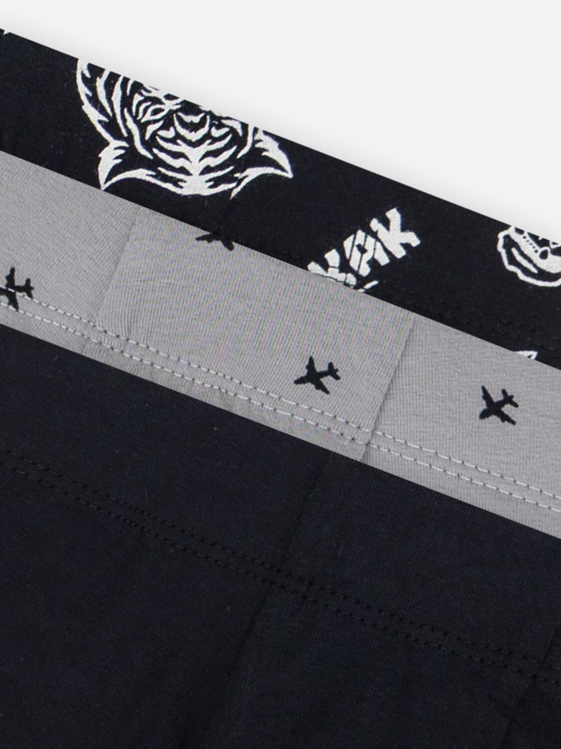 MARK FORMELLE Трусы 584159 413352-3 тигры на черном+черный+самолеты на сером
