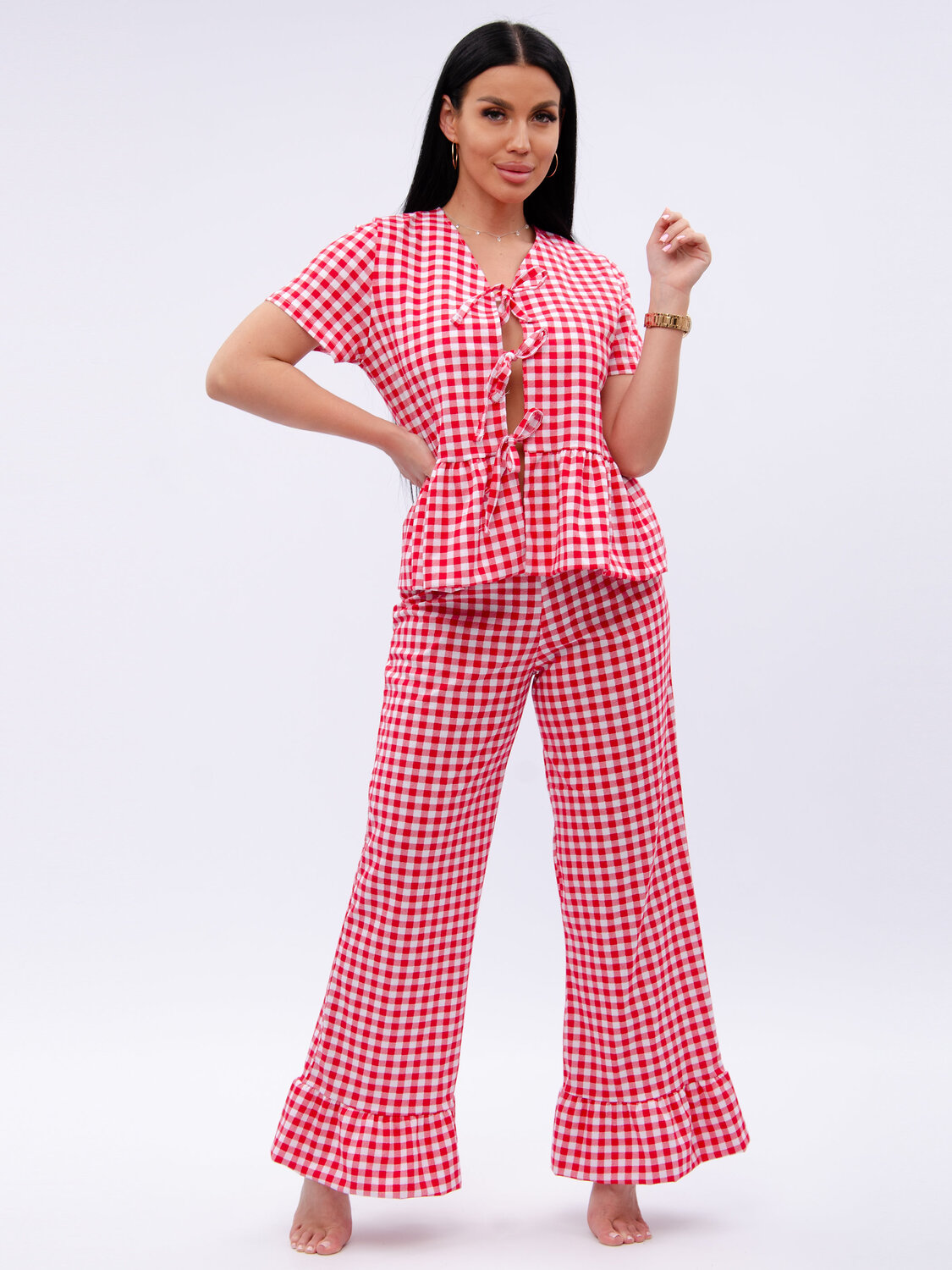 Malina Пижама 584172 3193 красный/белый