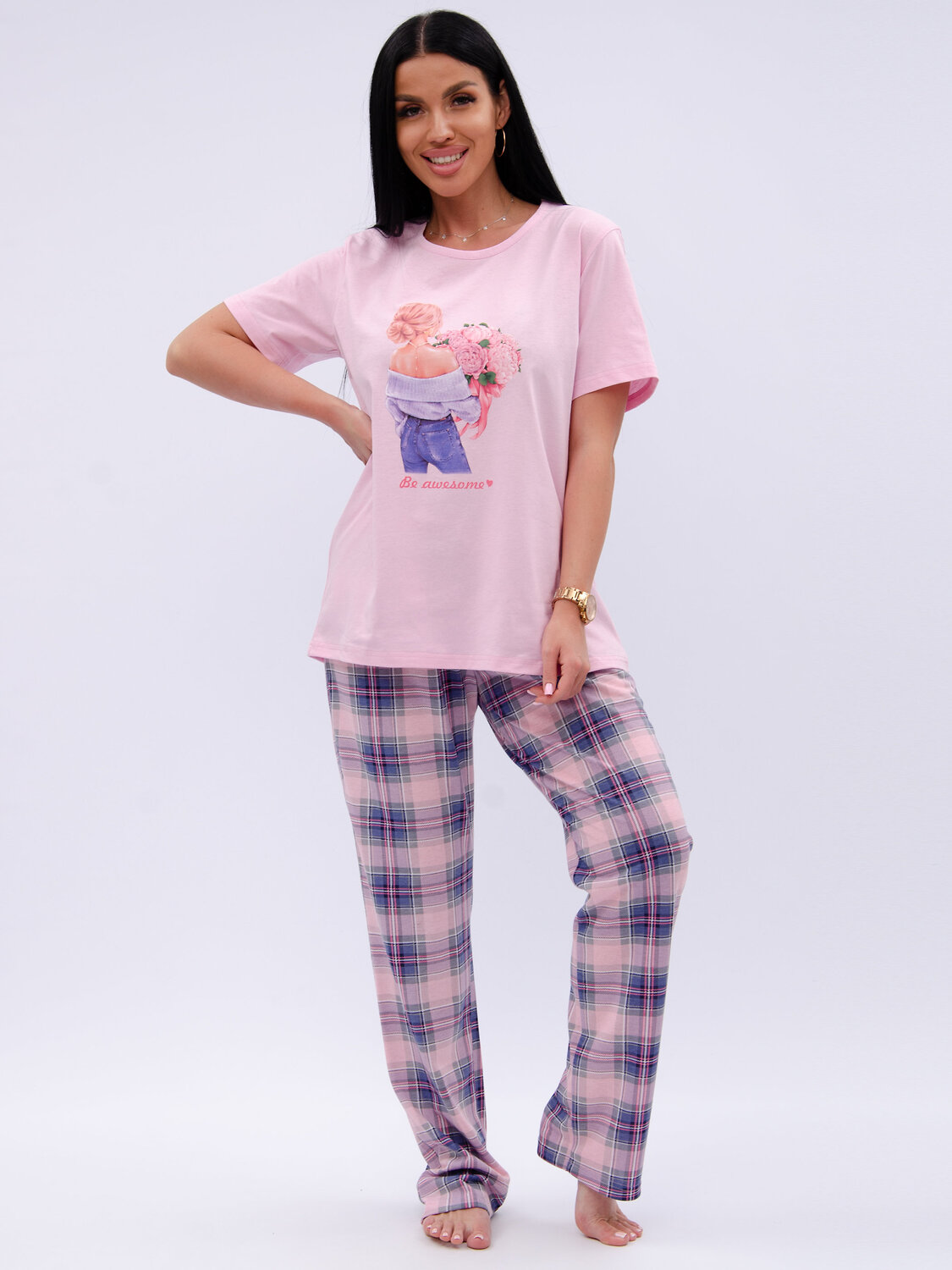 Malina Пижама 584175 3195 розовый/сиреневый