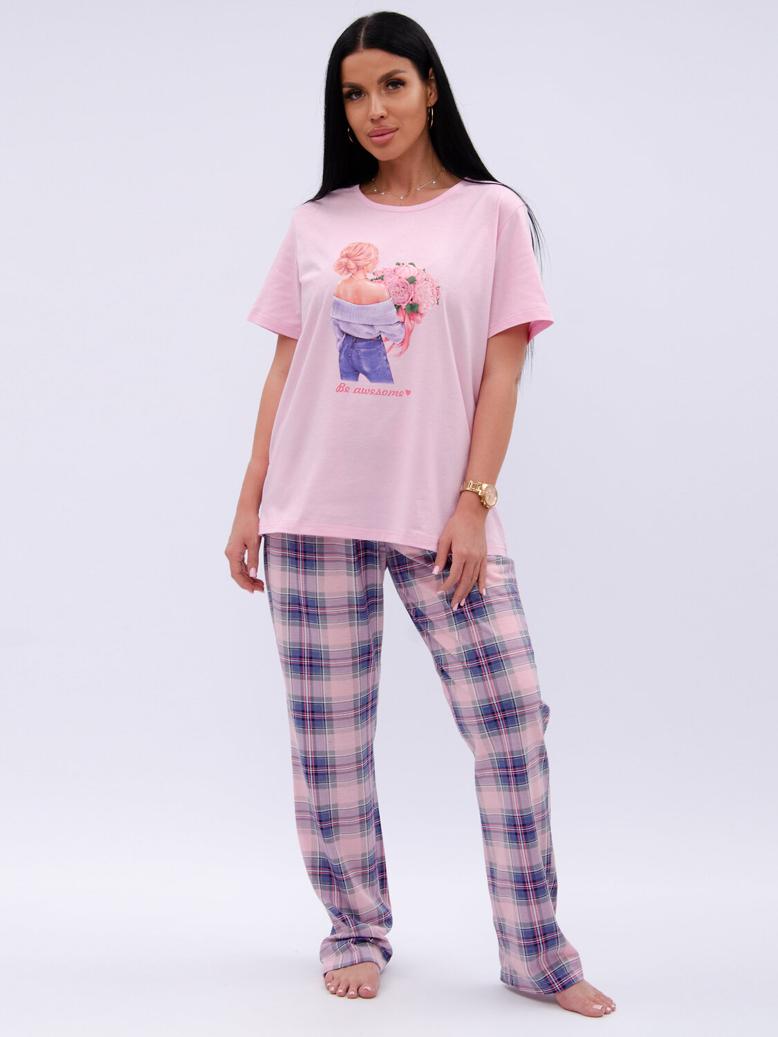 Malina Пижама 584175 3195 розовый/сиреневый