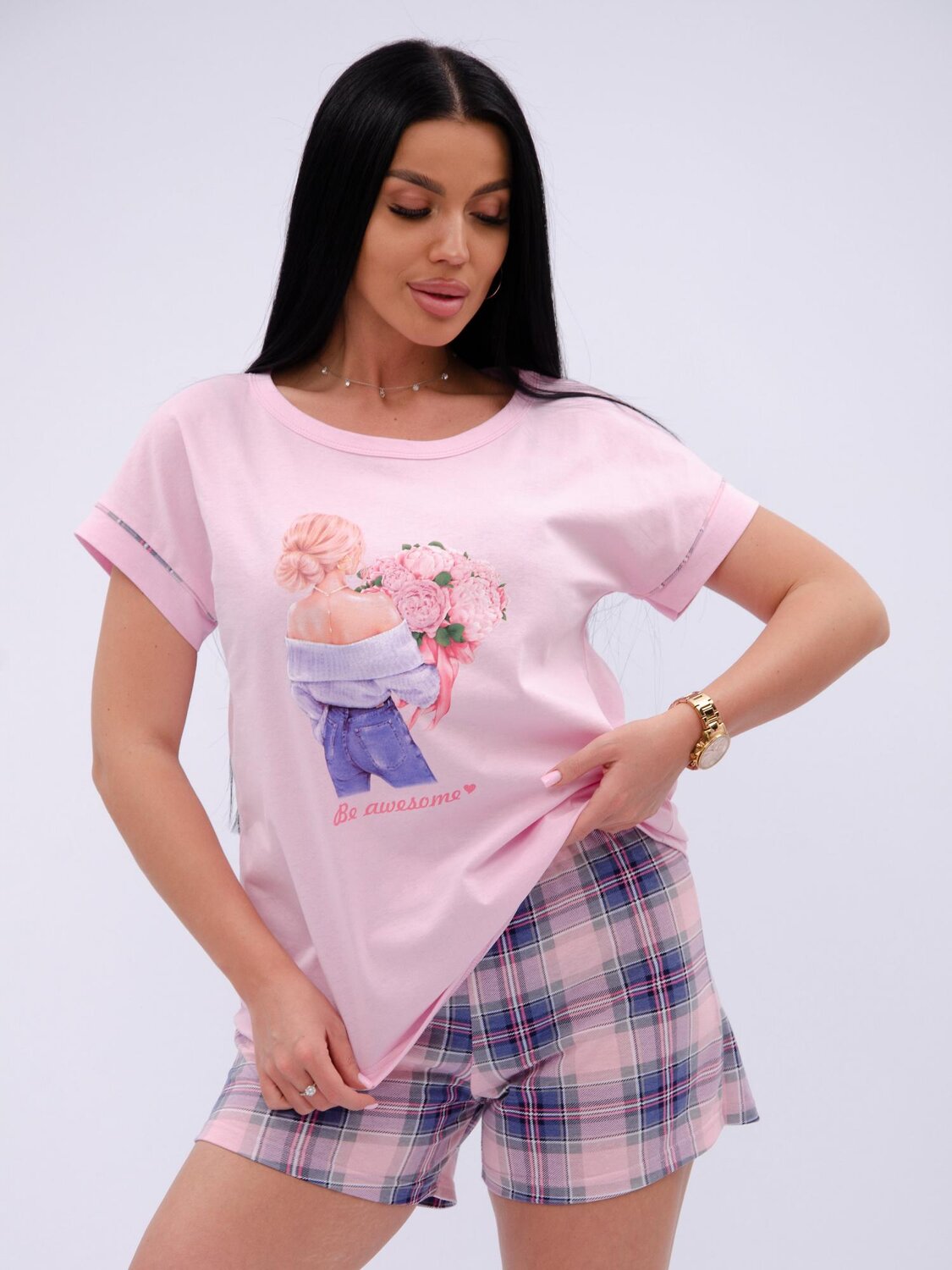 Malina Пижама 584177 3196 розовый/сиреневый