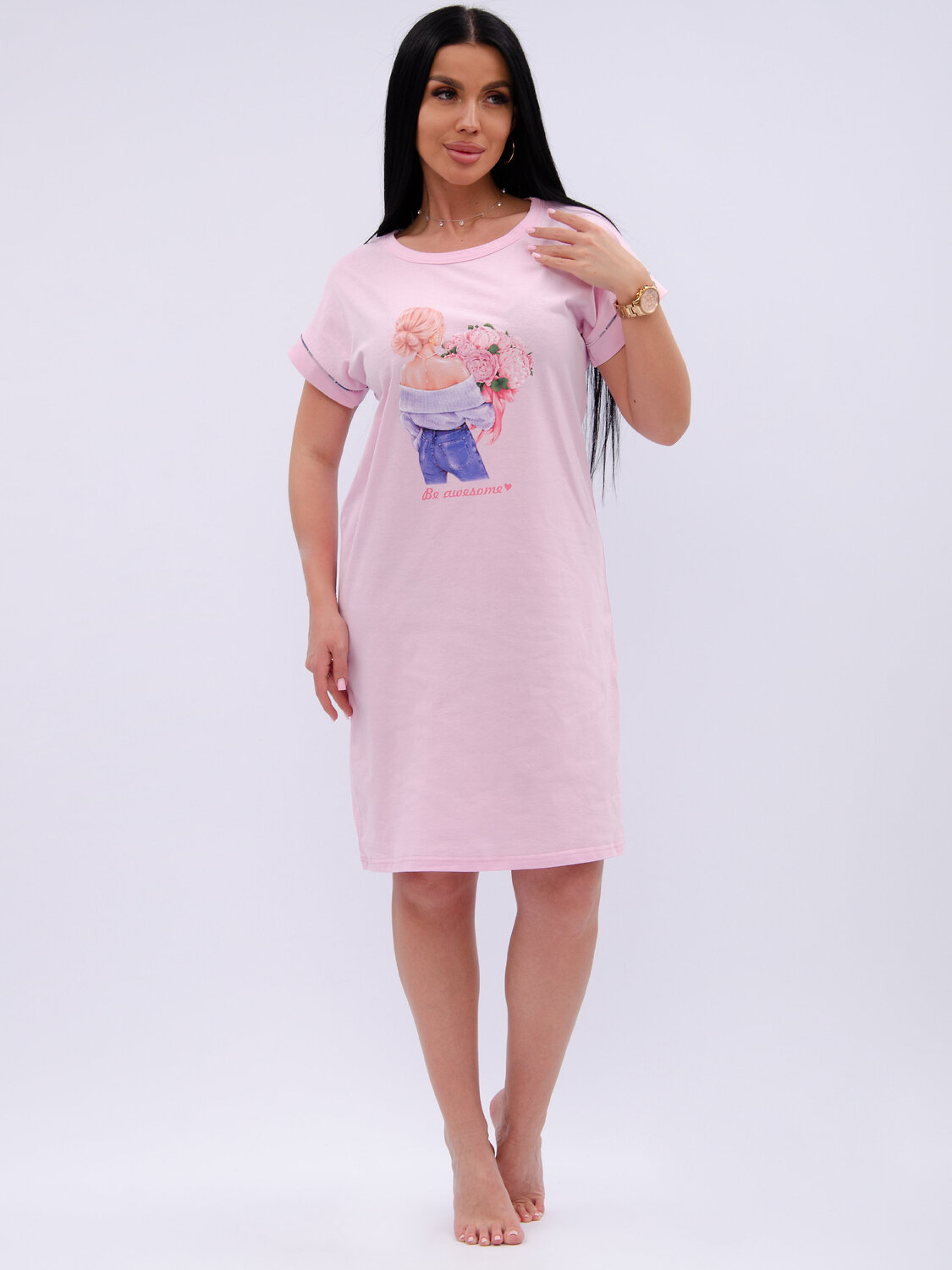 Malina Сорочка 584179 1846 розовый/сиреневый