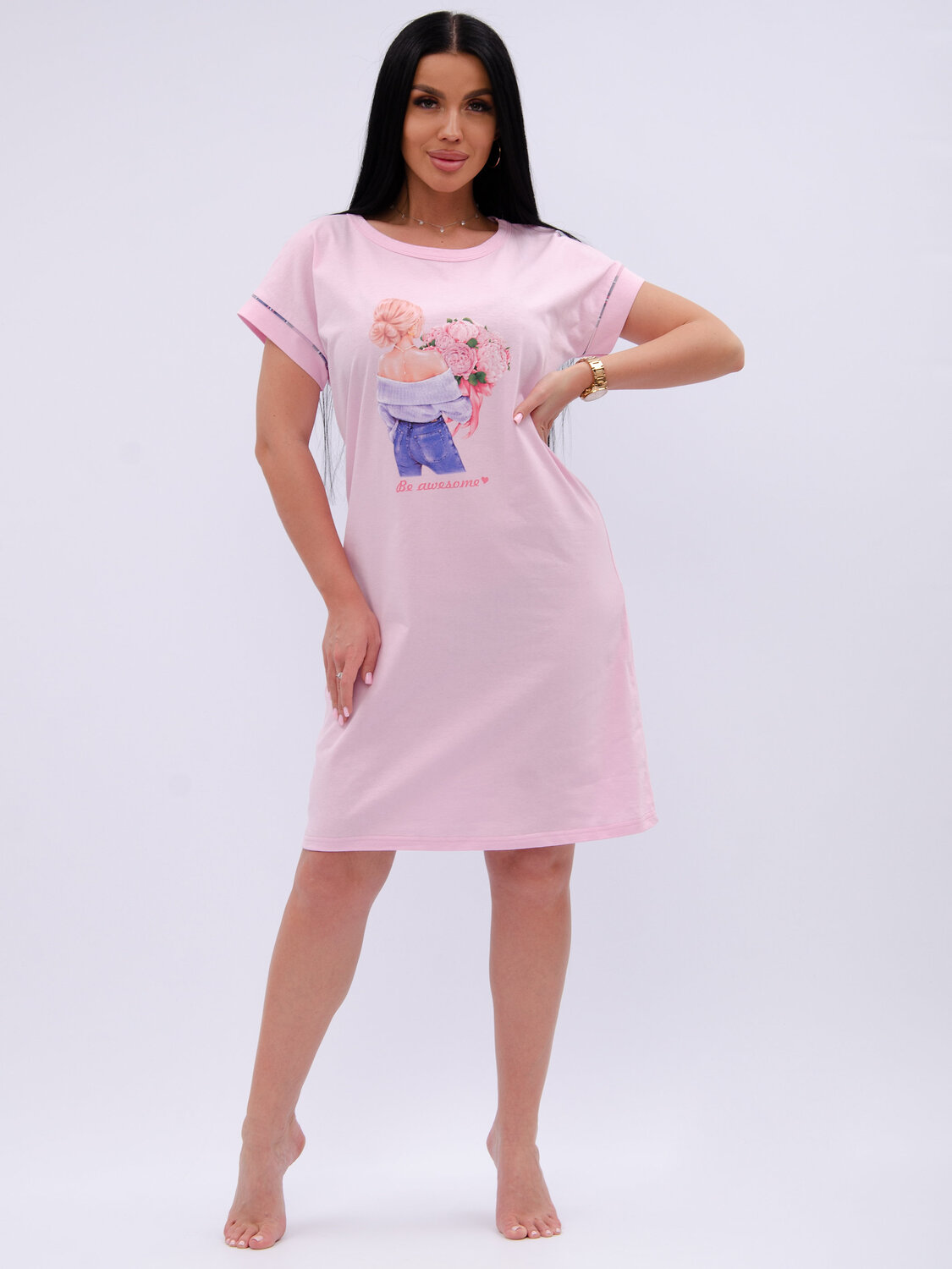 Malina Сорочка 584179 1846 розовый/сиреневый