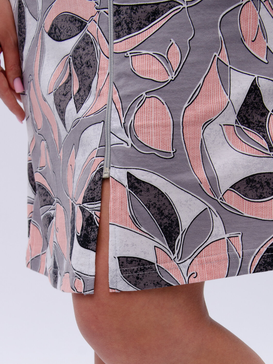 Malina Халат 584184 382лт серо-розовый