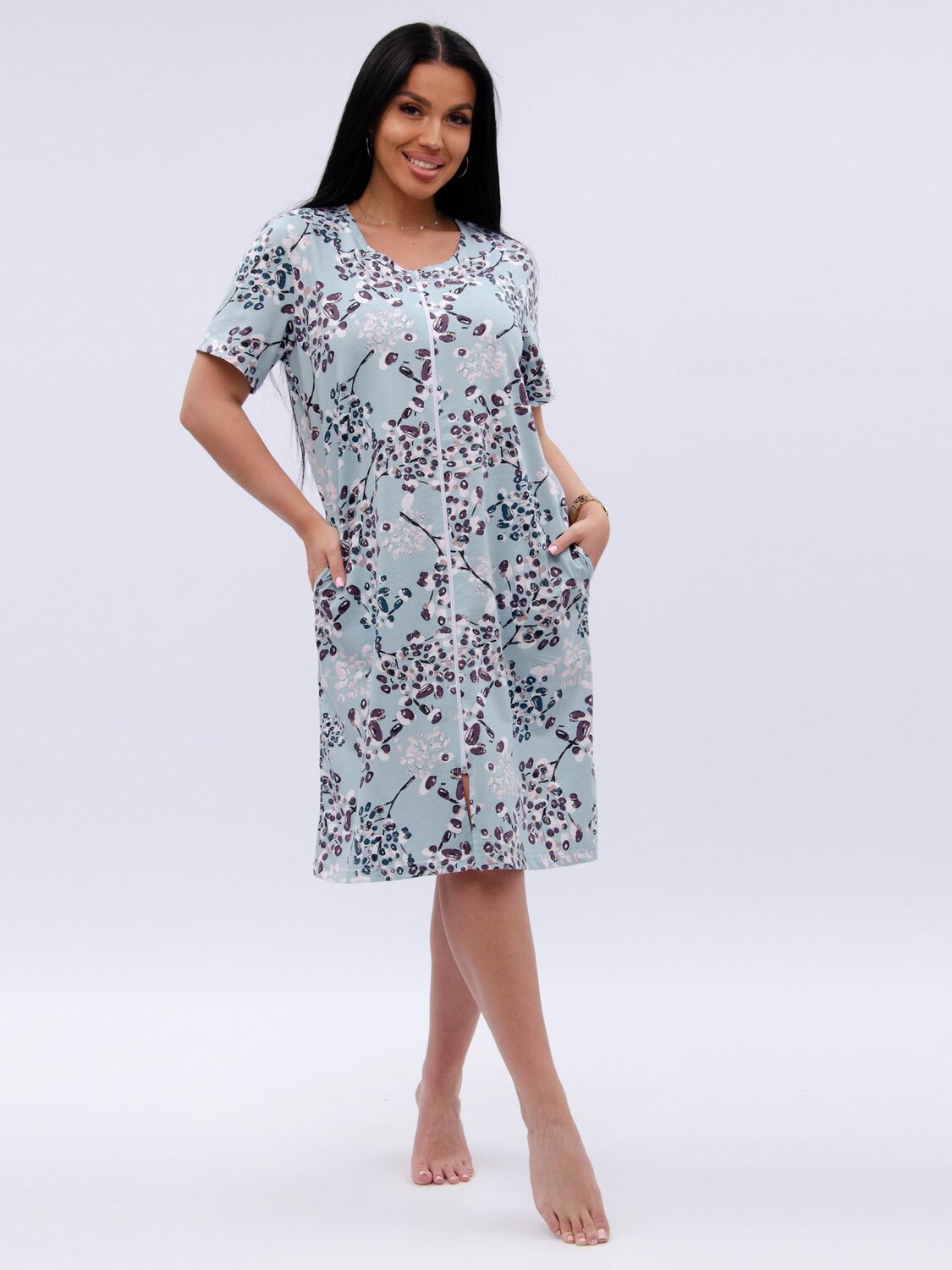 Malina Халат 584191 379в голубой