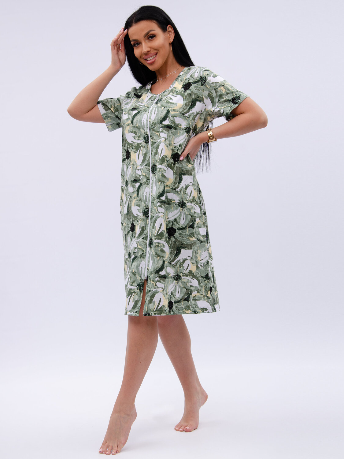 Malina Халат 584218 379л зелёный