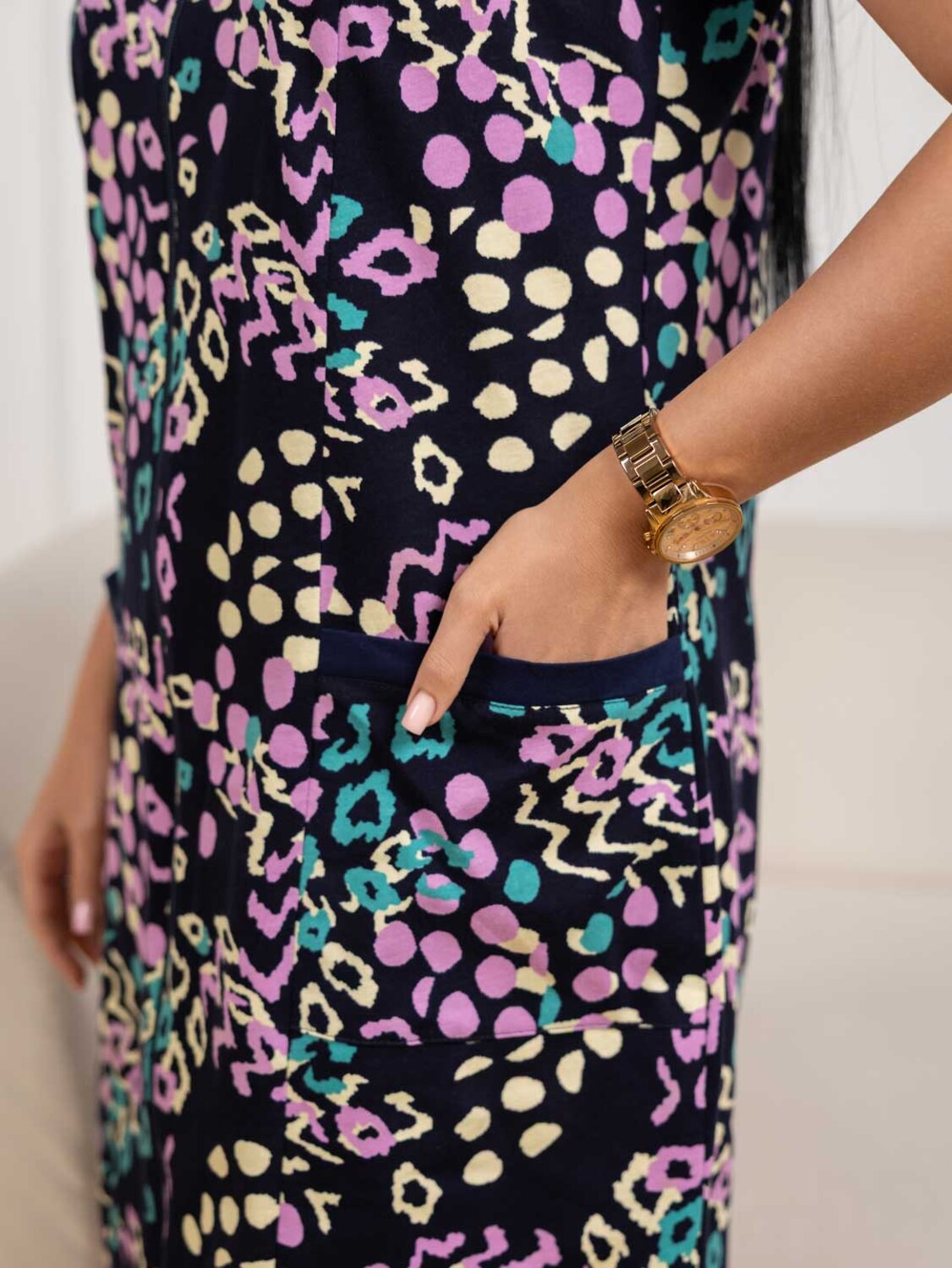 Текс-плюс Халат 584249 00-00247092 Синий,розовый