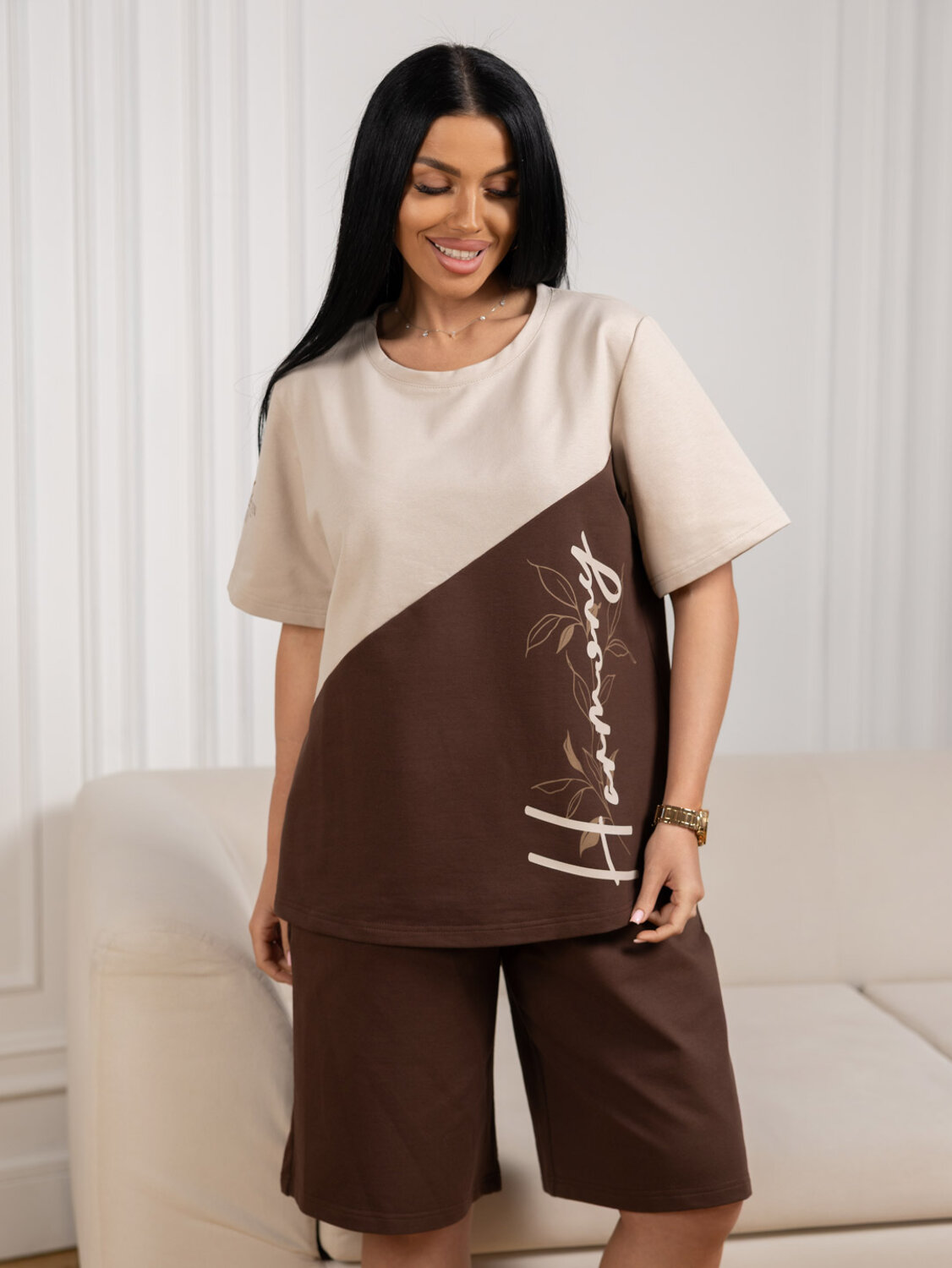 Текс-плюс Костюм 584253 00-00247064 Бежевый,коричневый