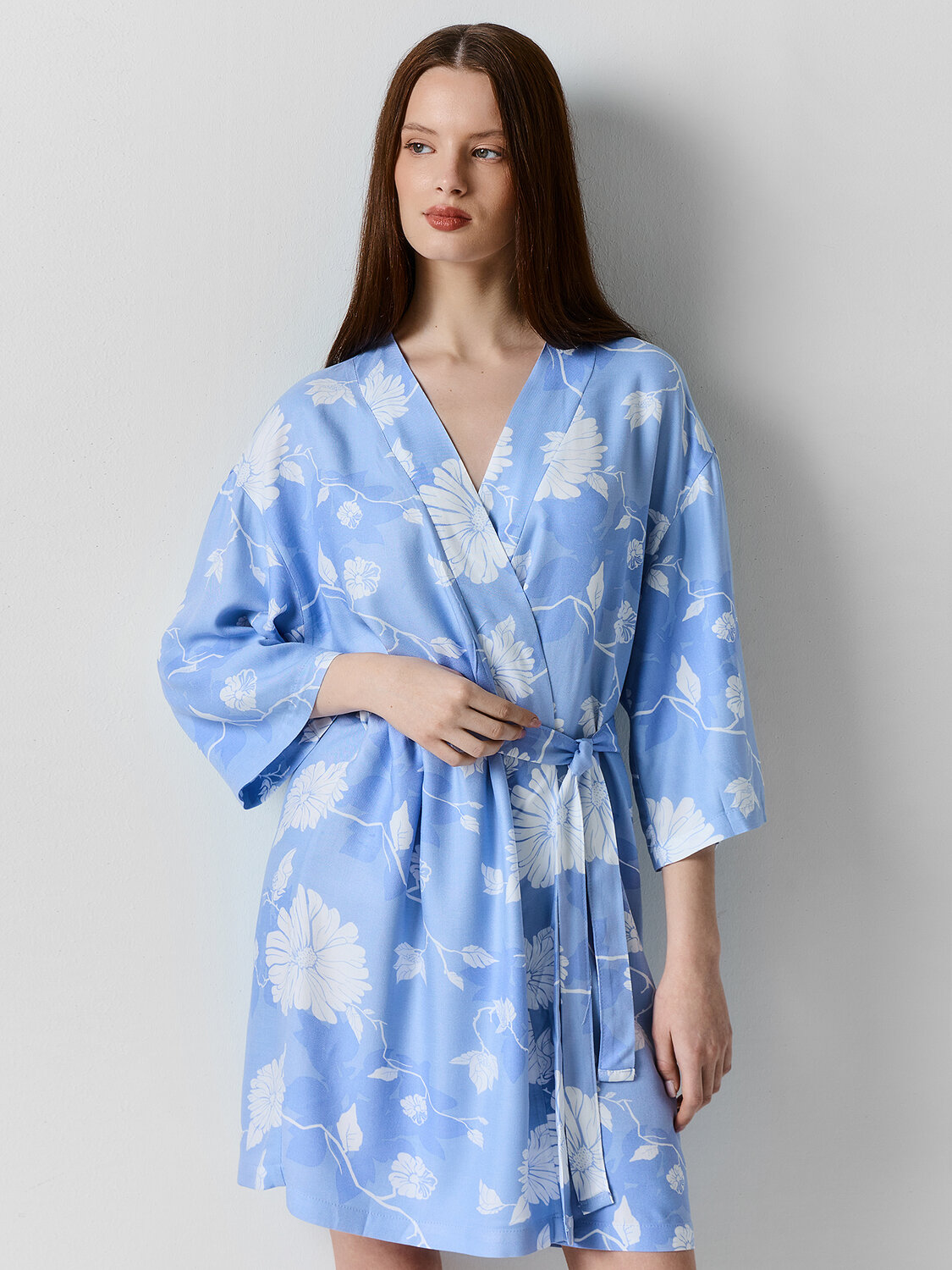 MARK FORMELLE Халат 584287 552277 цветы на св.голубом