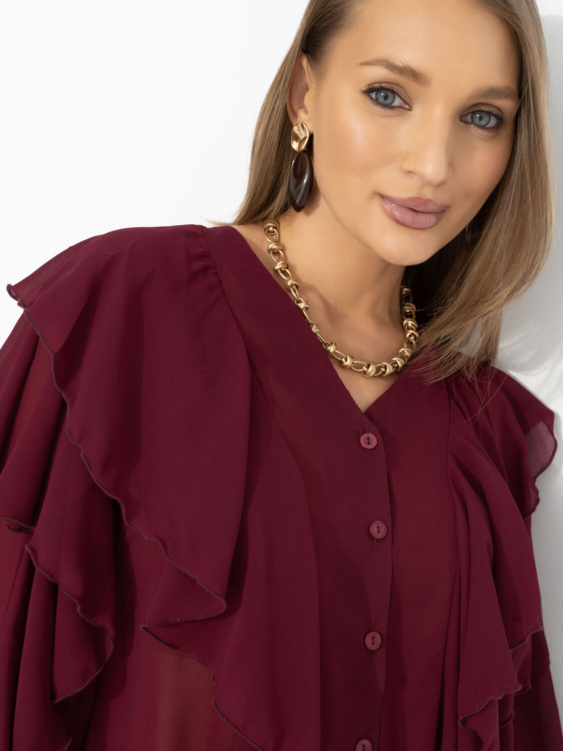 CHARUTTI Блуза 584339 12698 Бордовый