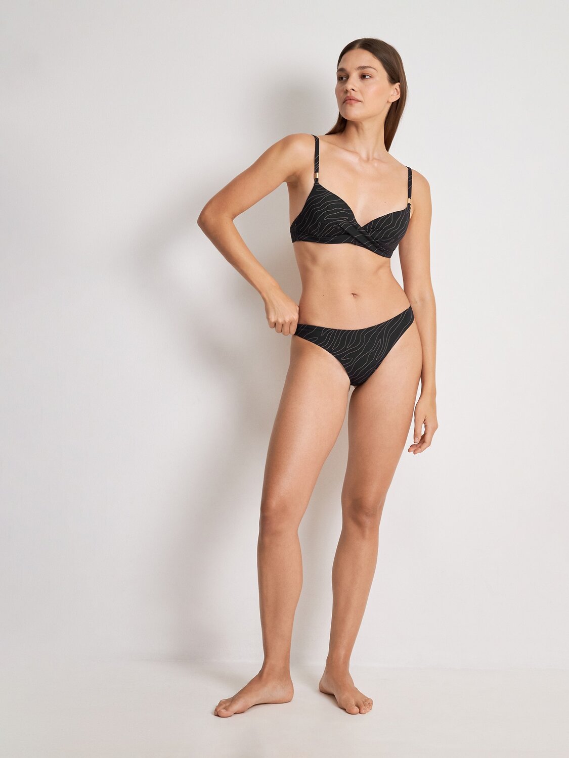 Infinity Lingerie Трусы 584420 31204740086 черно-медный принт