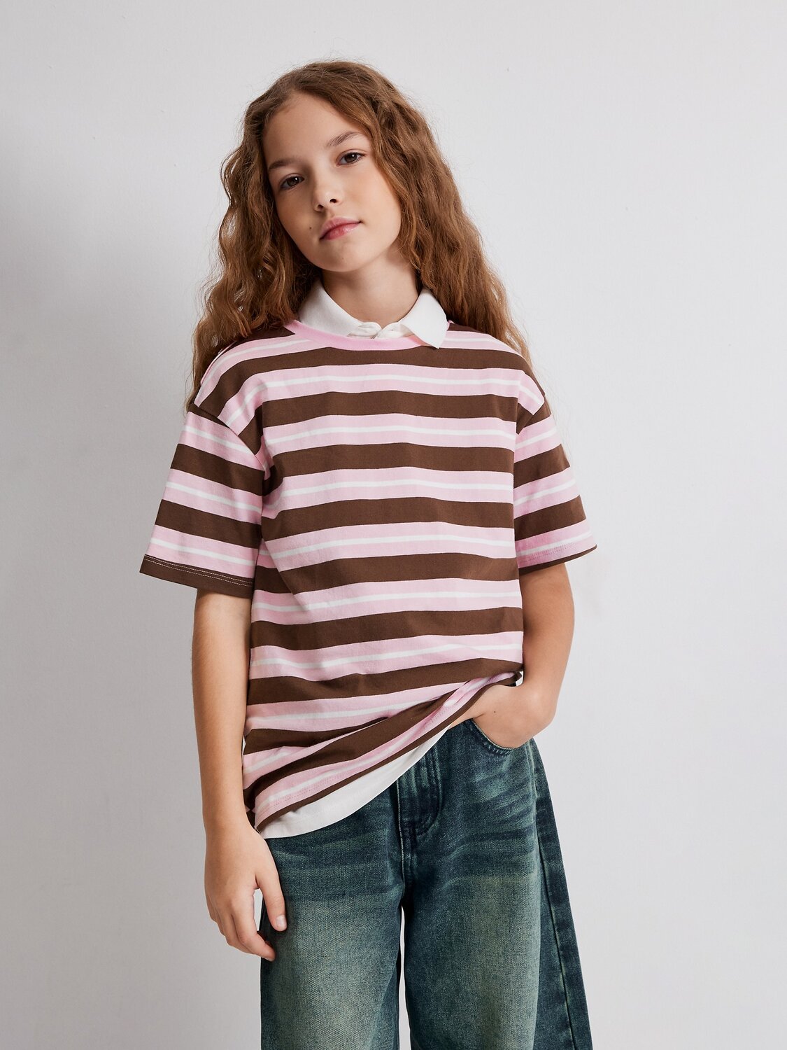 Acoola Футболка 584447 20240510053 бордовая полоска