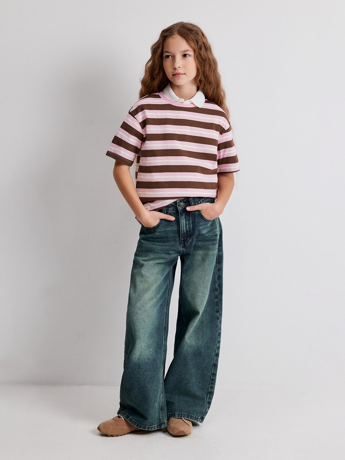 Acoola Футболка 584447 20240510053 бордовая полоска