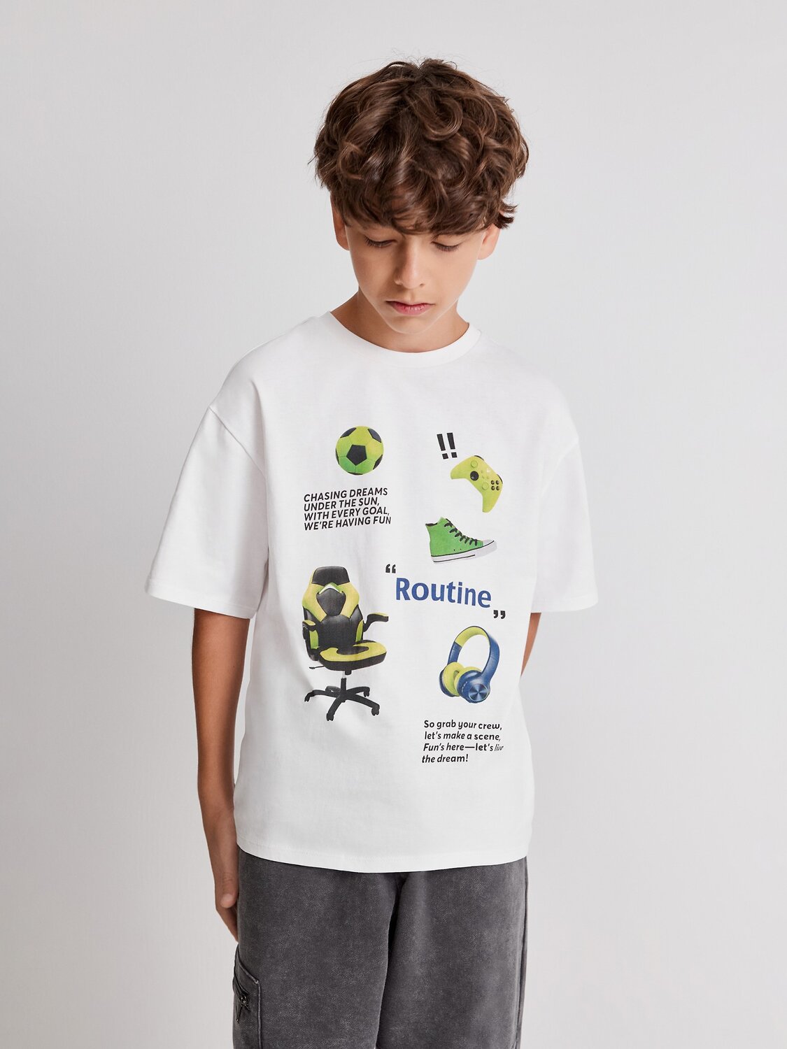 Acoola Футболка 584456 20110510268 белый, салатовый