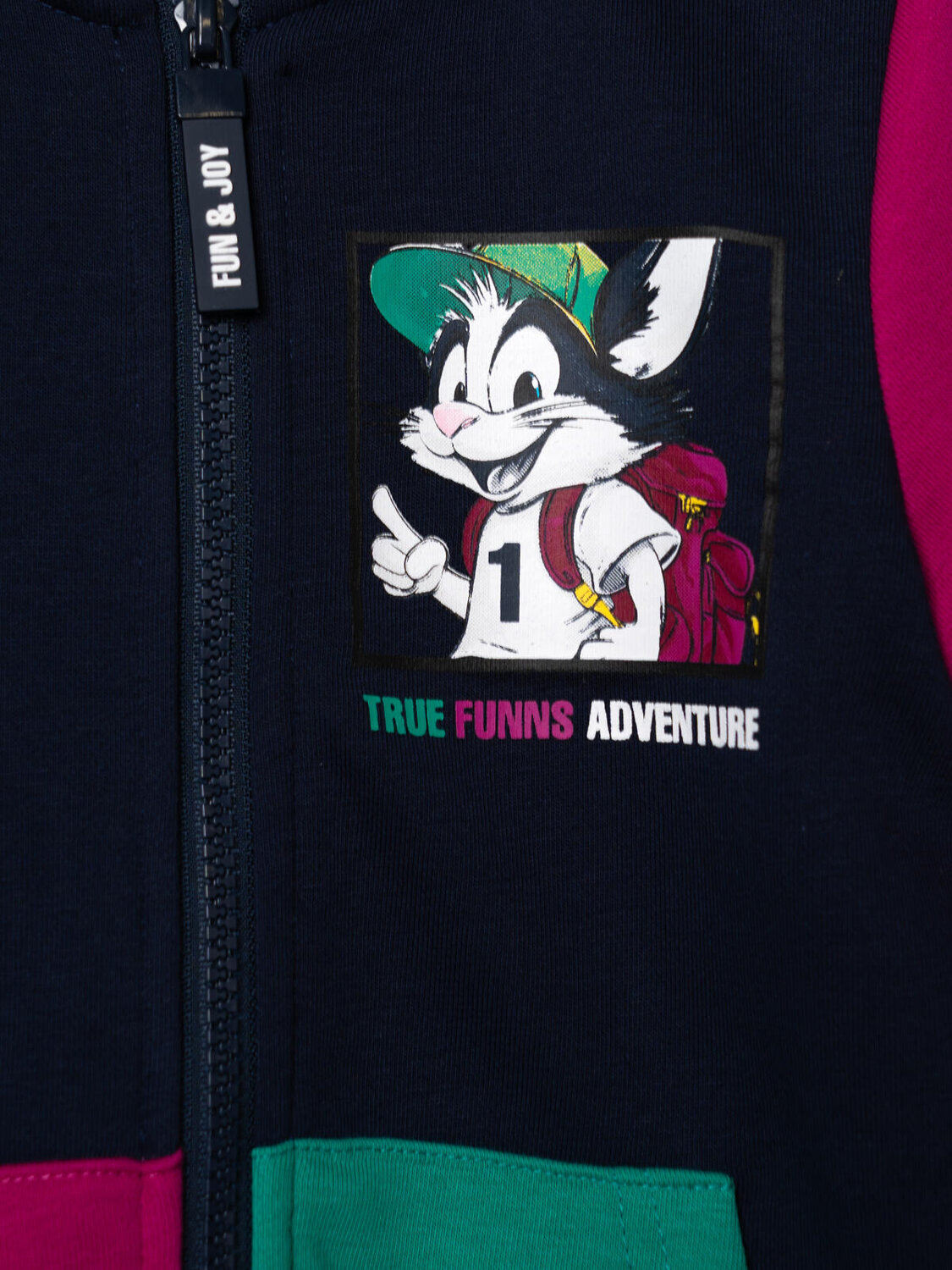 PLAYTODAY Толстовка 584478 12612156 малиновый,зеленый,тёмно-синий