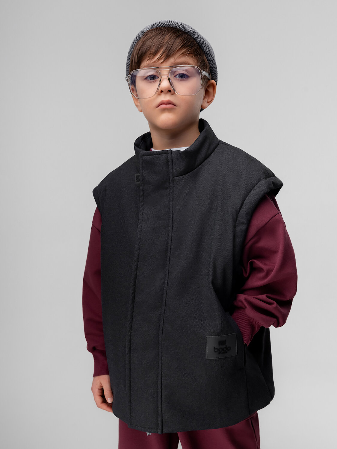 Bodo Жилет 584509 14-89MU черный джинсовый