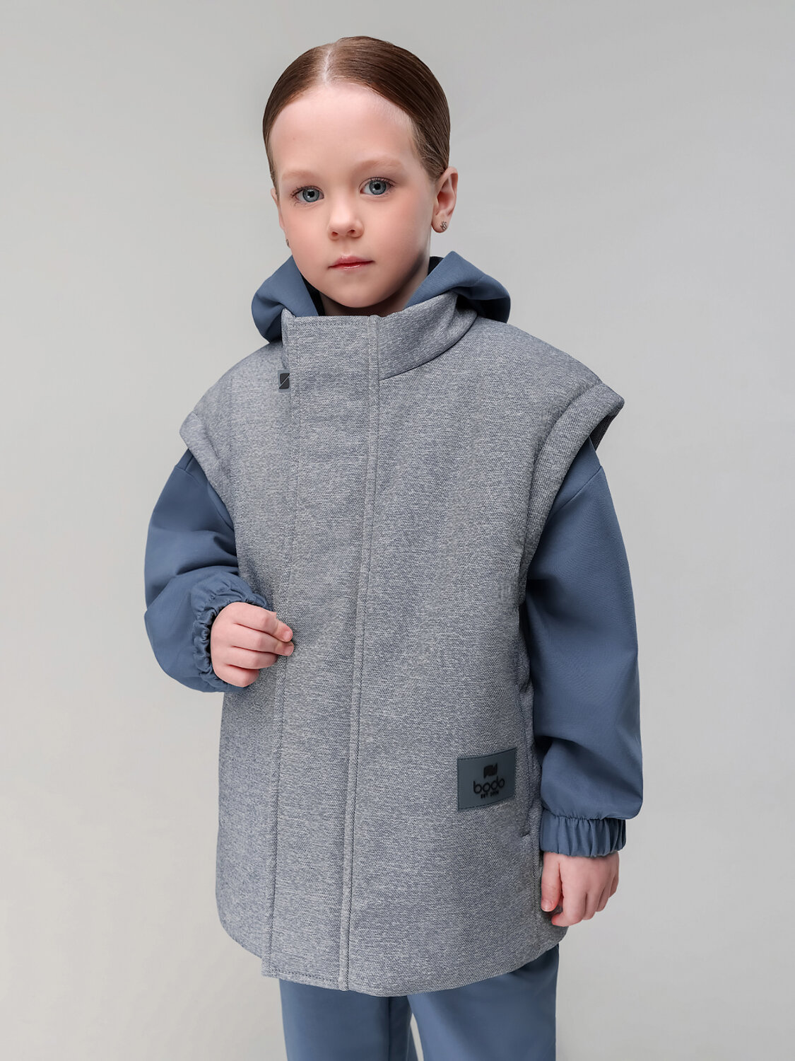 Bodo Жилет 584511 14-89MU синий джинсовый