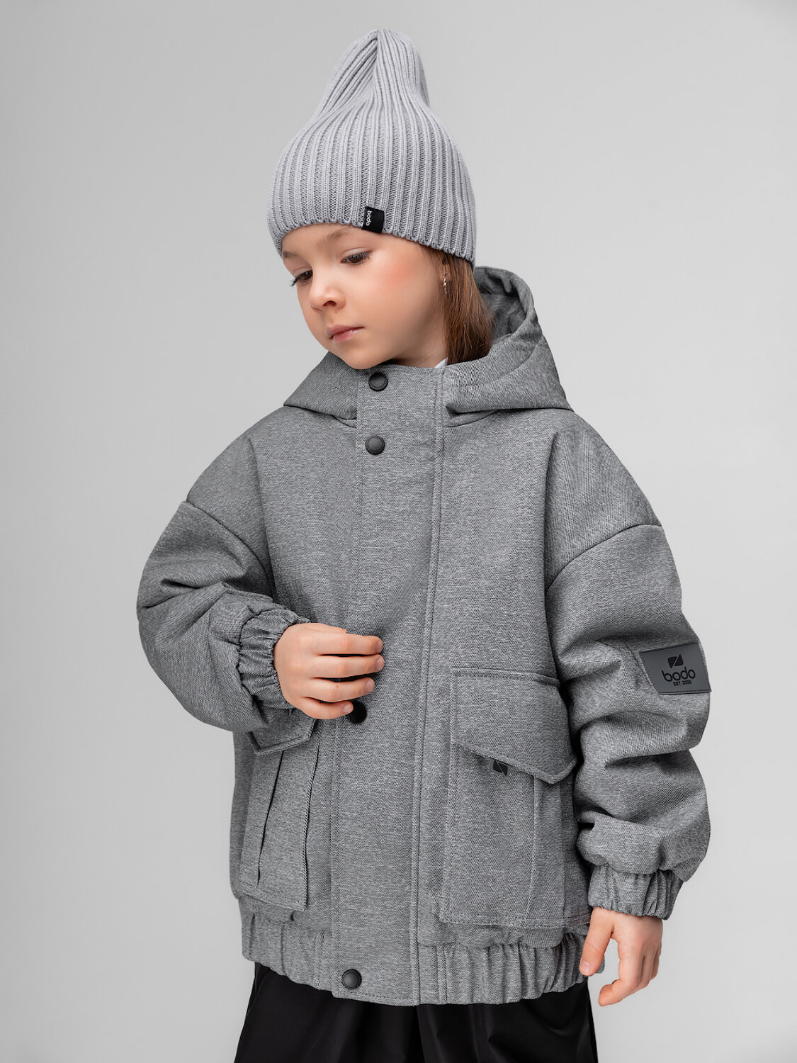 Bodo Куртка 584540 32-89MU серый джинсовый