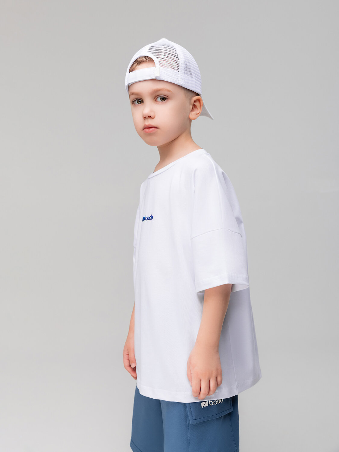 Bodo Футболка 584547 4-483MU белый (деним)