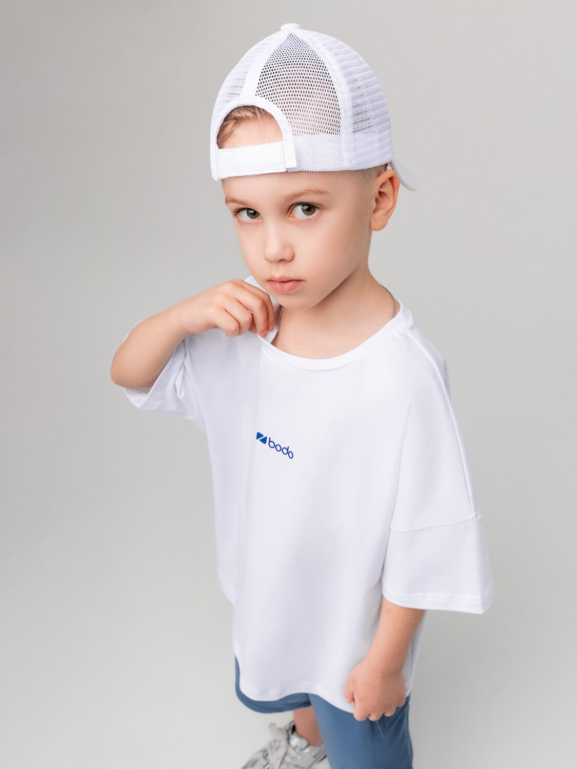 Bodo Футболка 584547 4-483MU белый (деним)