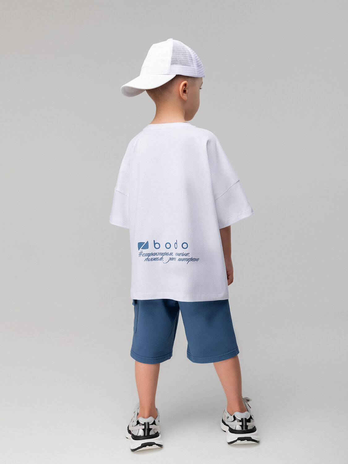 Bodo Футболка 584547 4-483MU белый (деним)