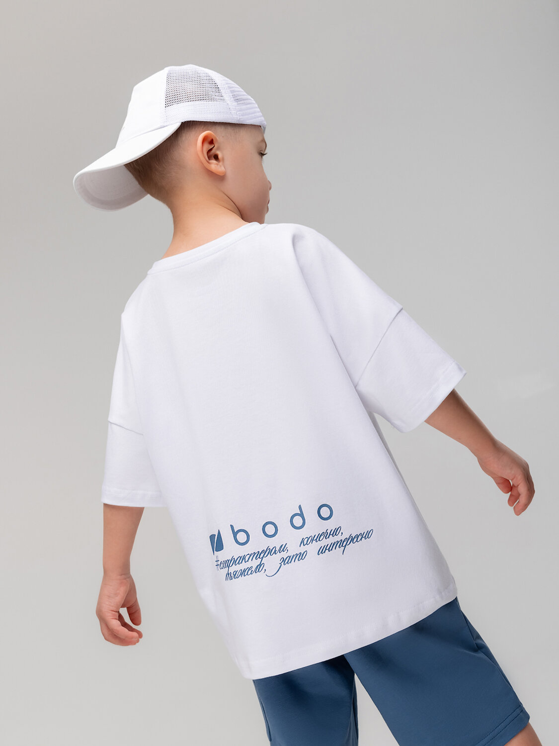 Bodo Футболка 584547 4-483MU белый (деним)