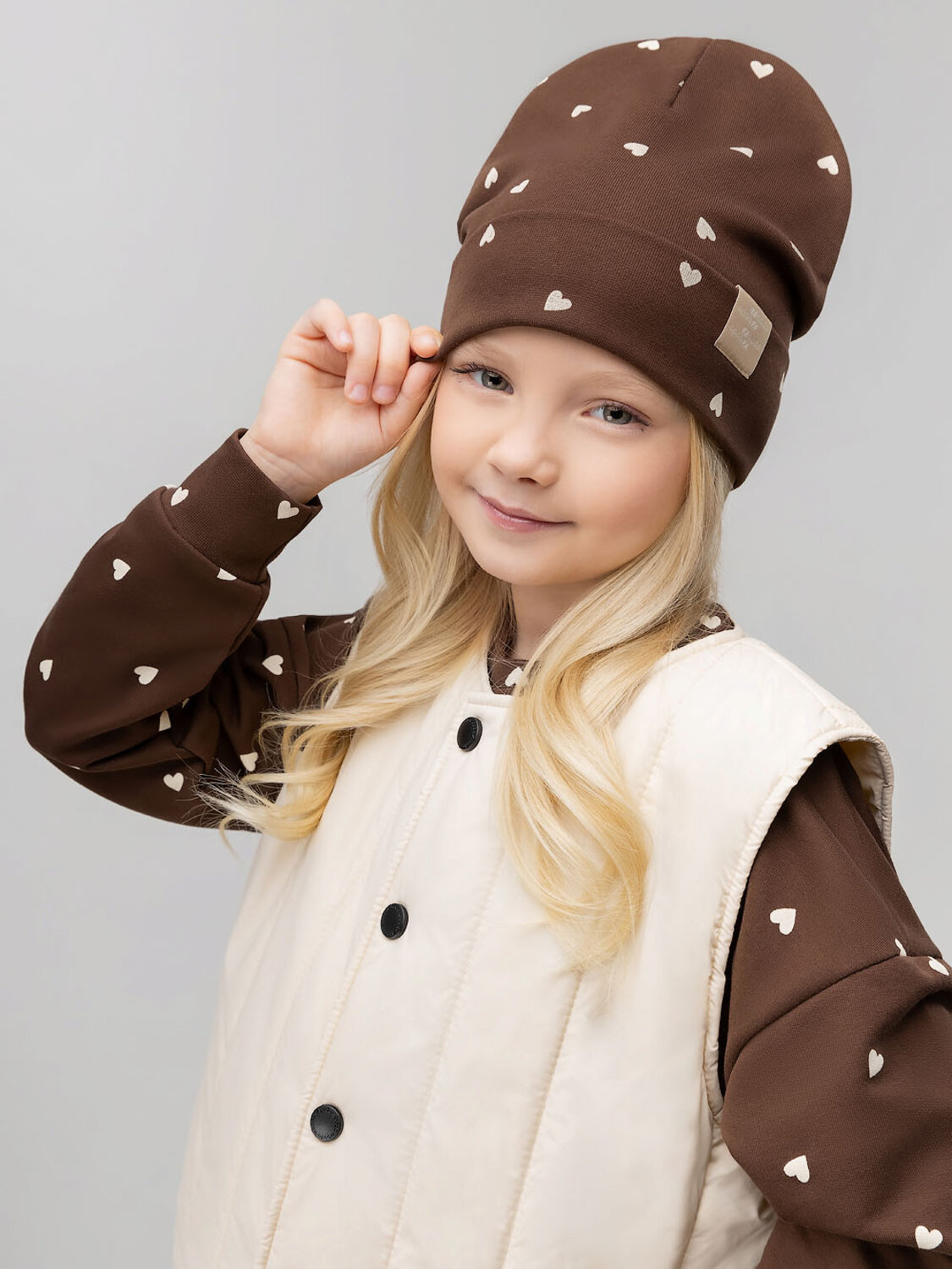 Bodo Шапка 584551 10-298MU коричневый (экрю)