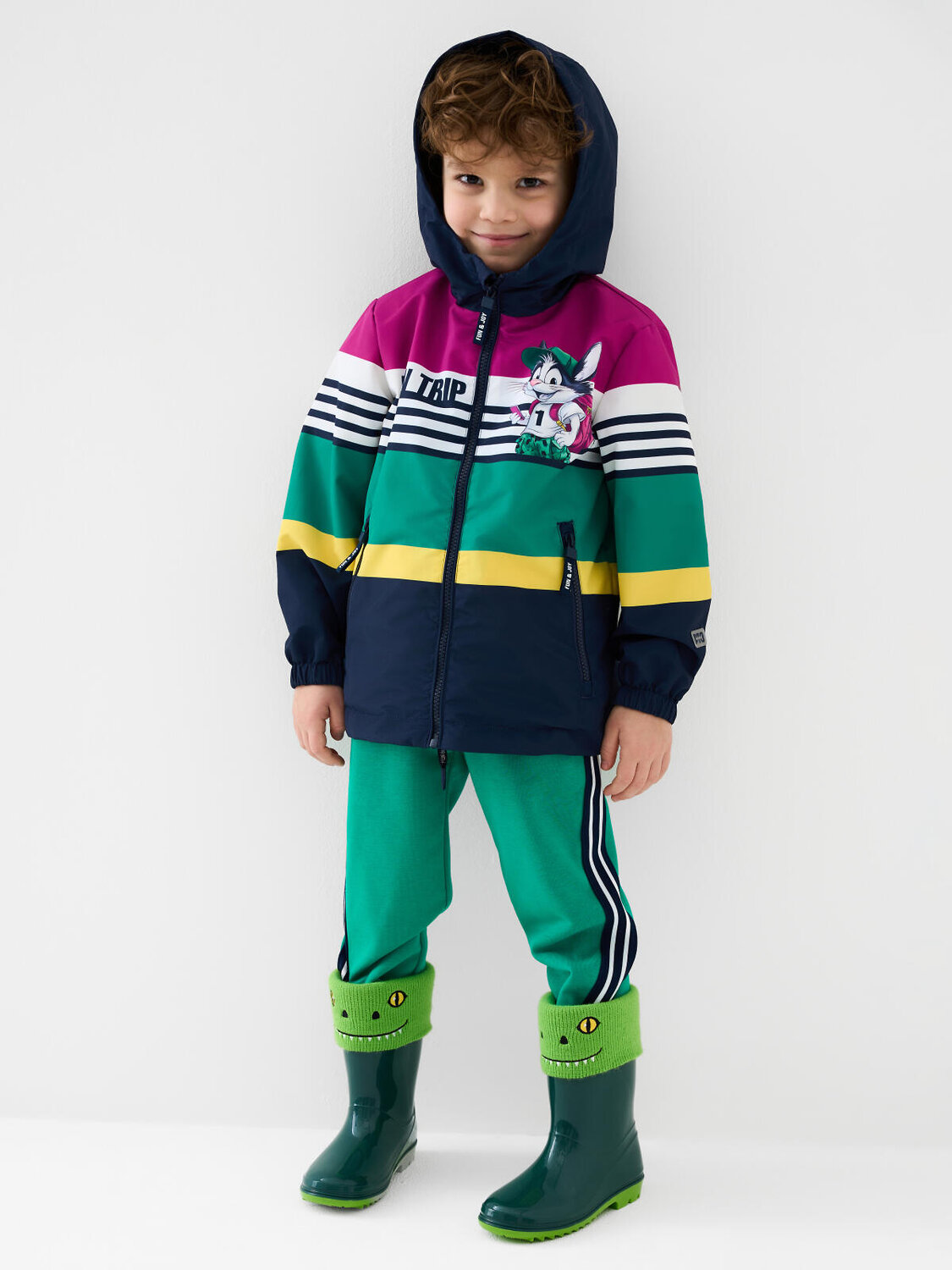 PLAYTODAY Куртка 584568 12612123 белый,тёмно-синий