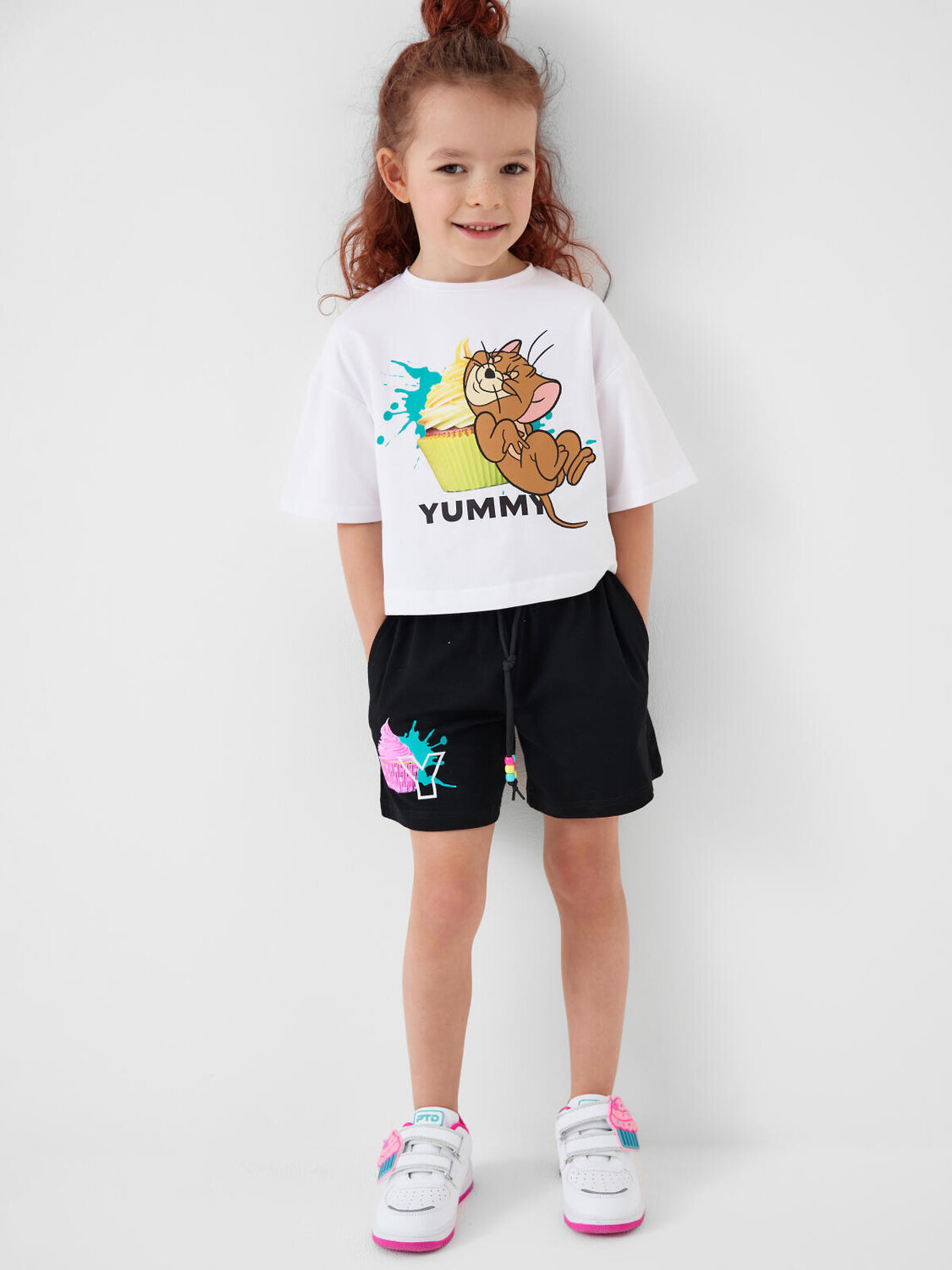 PLAYTODAY Шорты 584597 12622276 черный,розовый