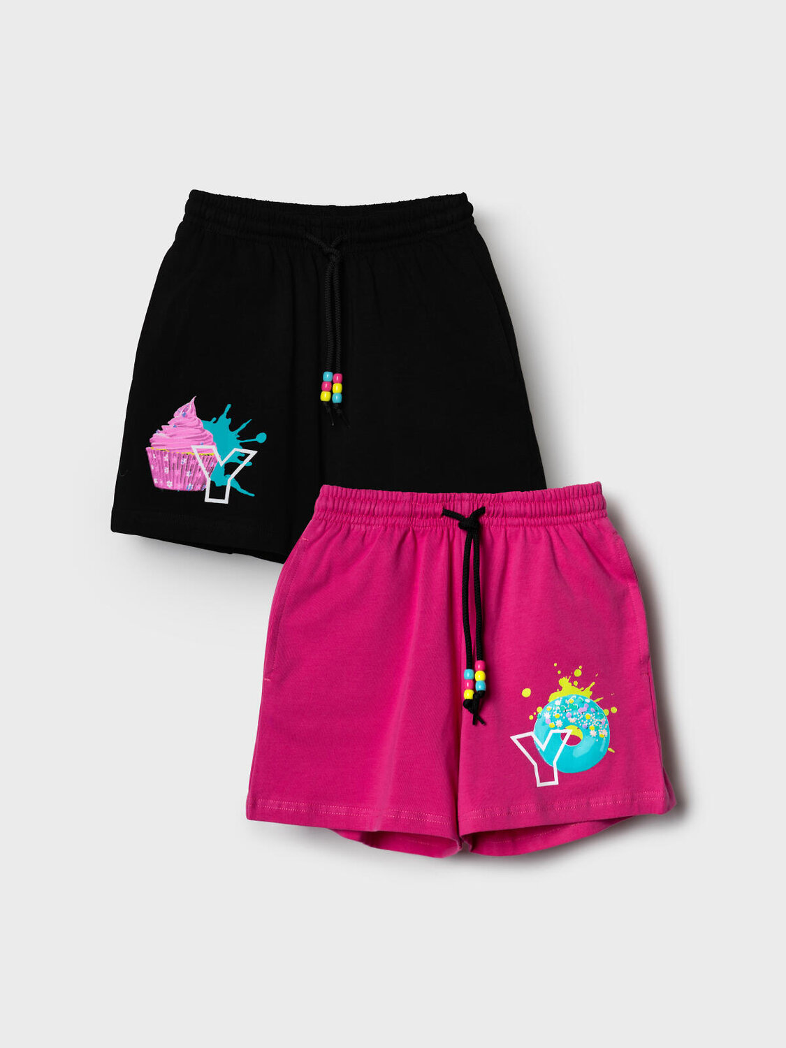 PLAYTODAY Шорты 584597 12622276 черный,розовый