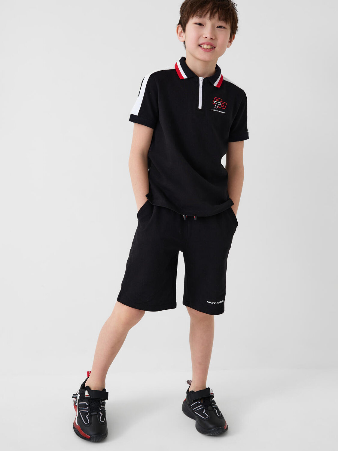 PLAYTODAY Полуботинки 584674 12611770 черный,красный