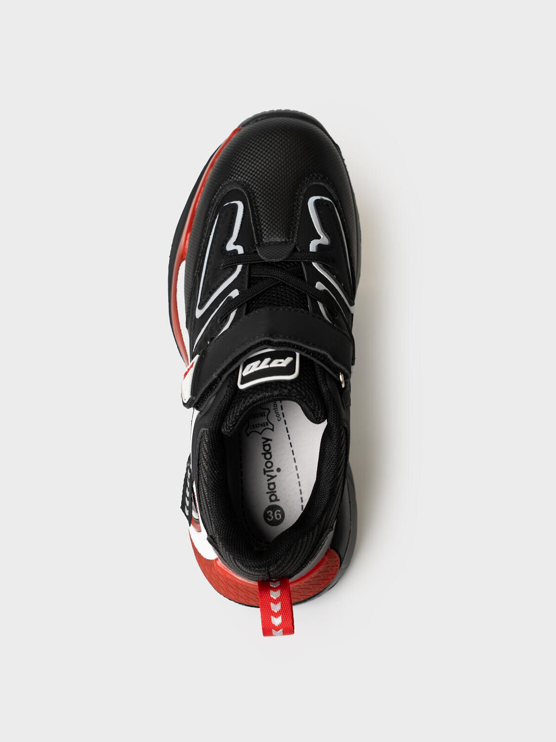 PLAYTODAY Полуботинки 584674 12611770 черный,красный