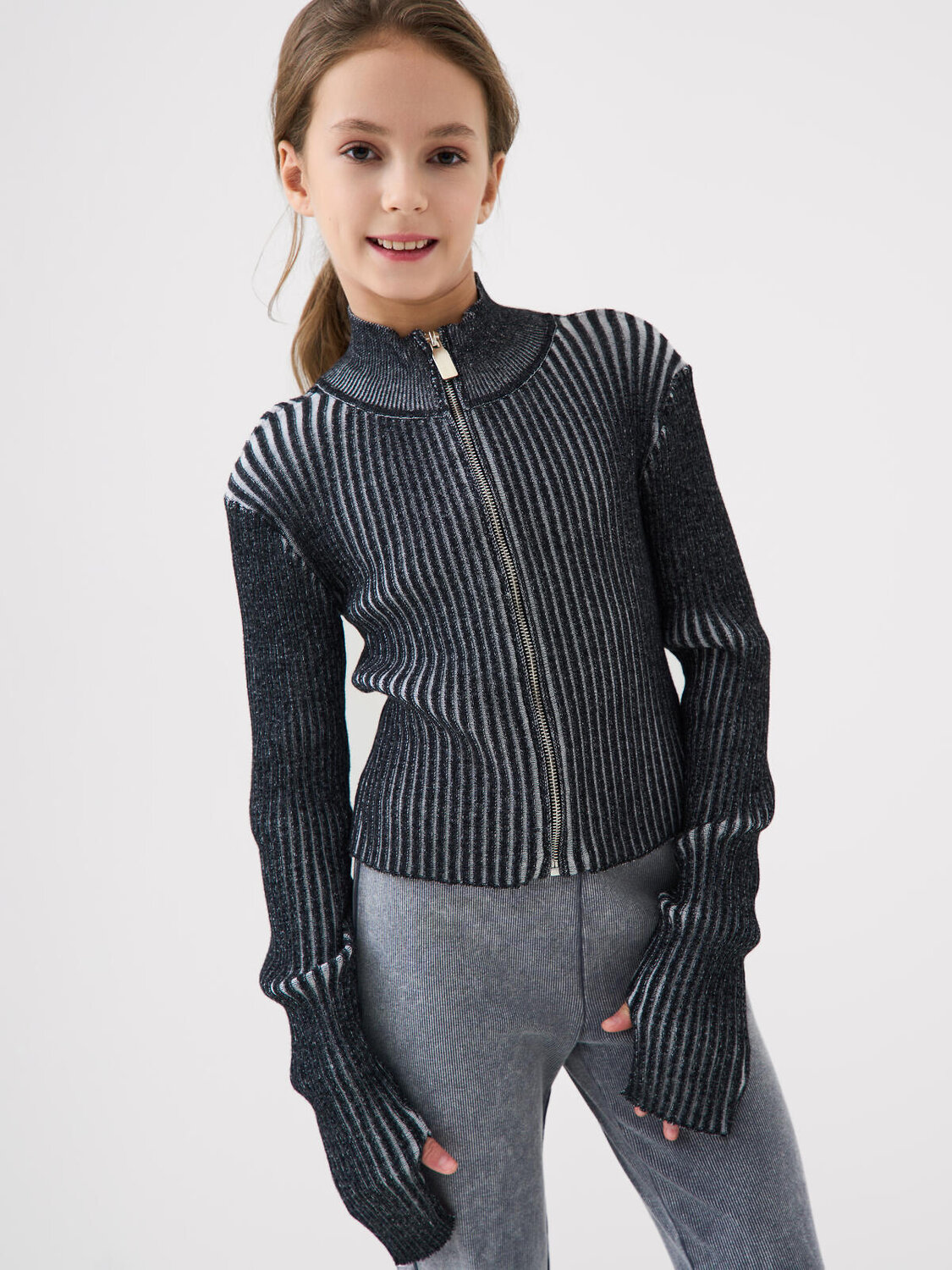 PLAYTODAY Кардиган 584681 12621568 темно-серый