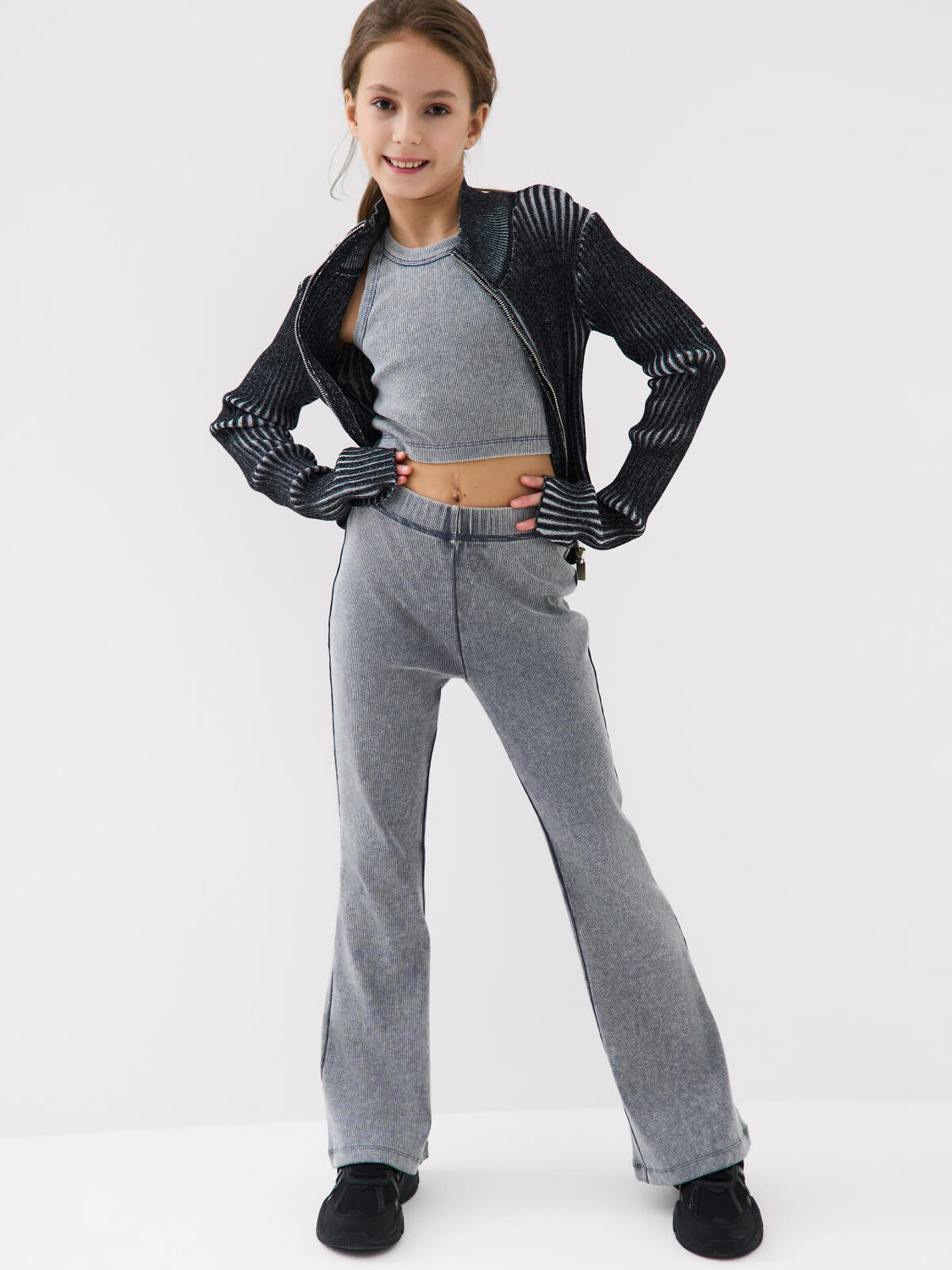 PLAYTODAY Кардиган 584681 12621568 темно-серый