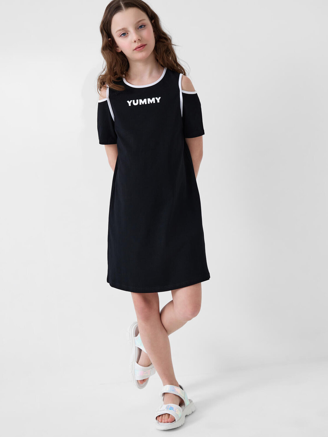 PLAYTODAY Платье 584687 12621482 белый,черный