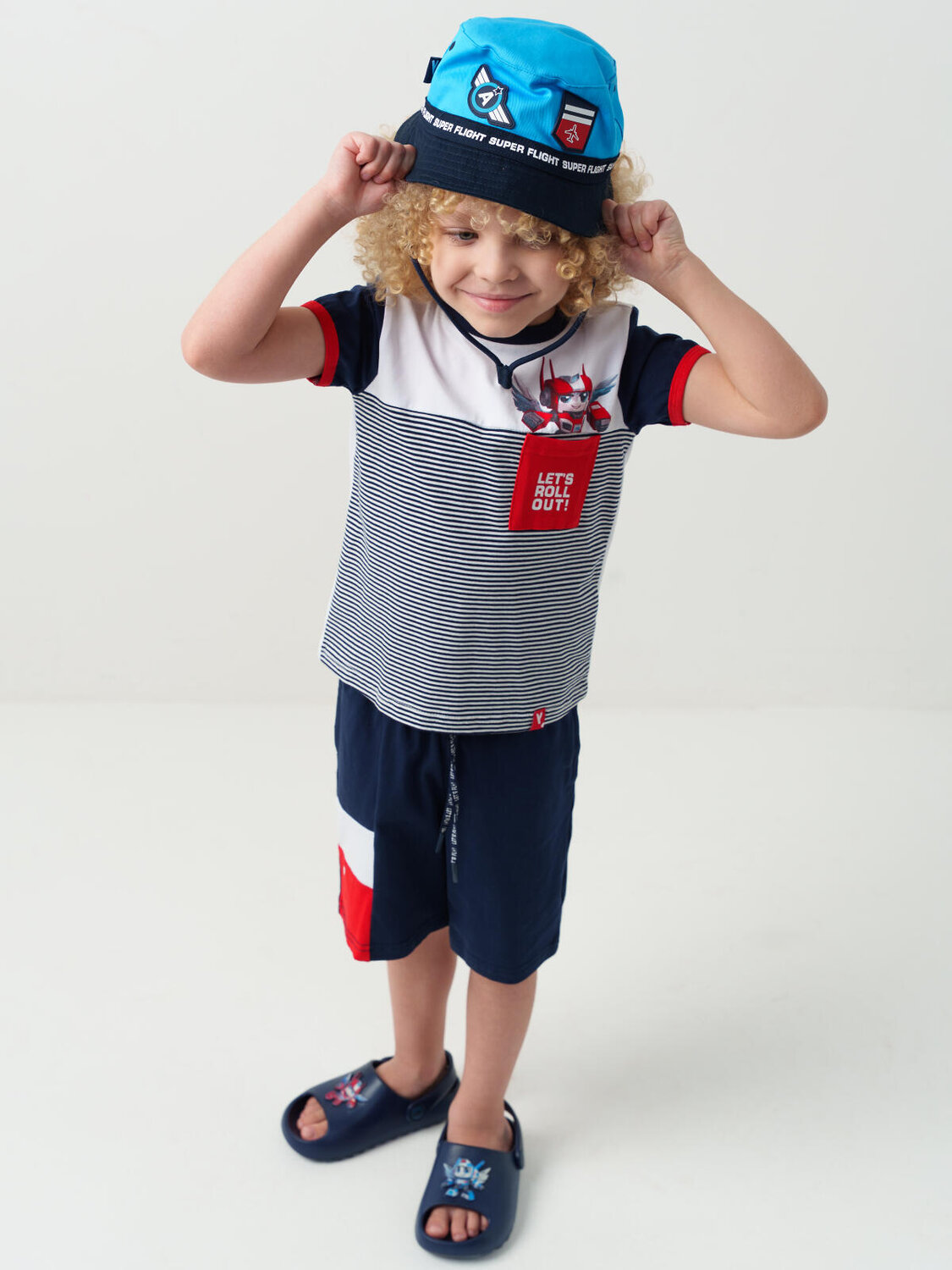 PLAYTODAY Панама 584717 12612047 тёмно-синий,ярко-синий