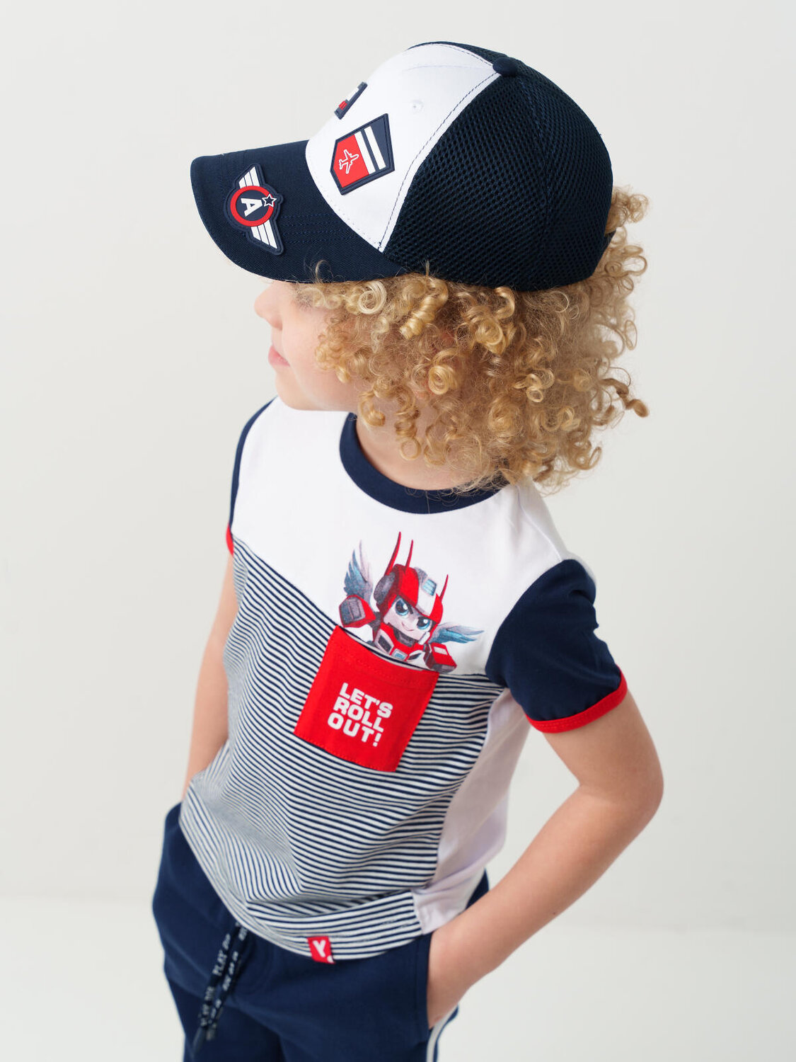 PLAYTODAY Кепка 584721 12612062 белый,тёмно-синий