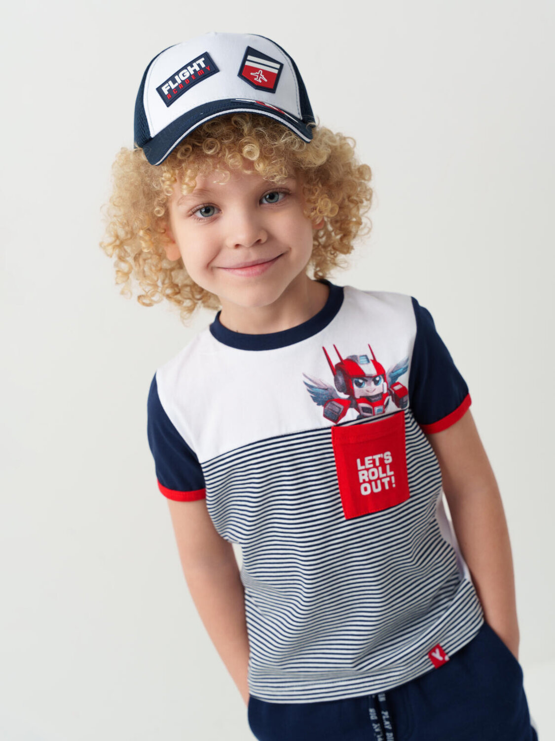 PLAYTODAY Кепка 584721 12612062 белый,тёмно-синий