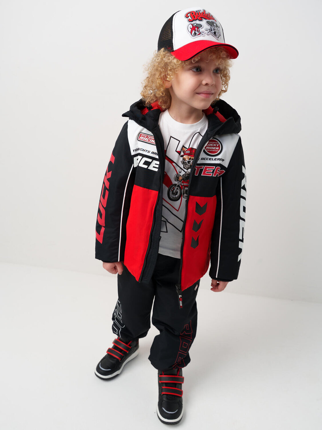 PLAYTODAY Кепка 584725 12632038 черный,белый,красный