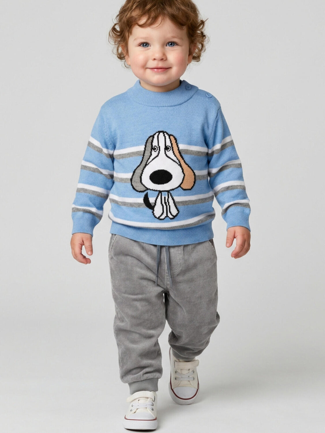 PLAYTODAY Свитер 584738 12613059 белый,голубой,серый