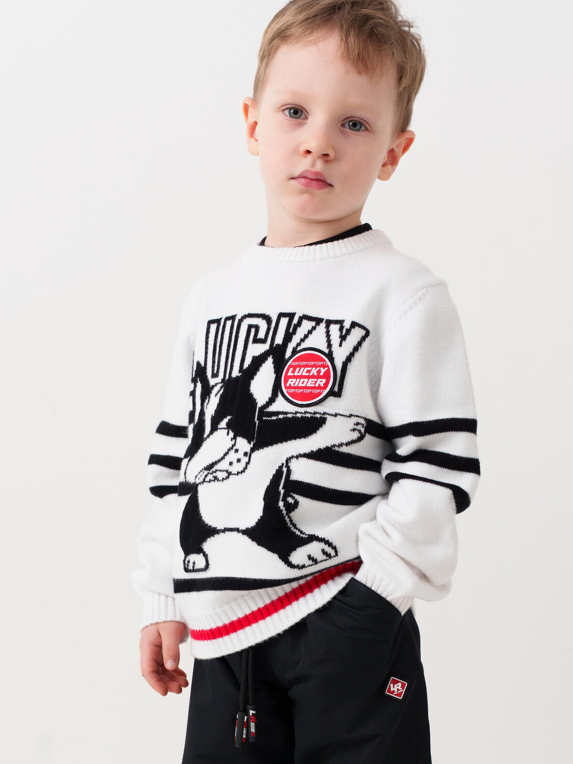 PLAYTODAY Джемпер 584739 12612281 белый,черный,красный