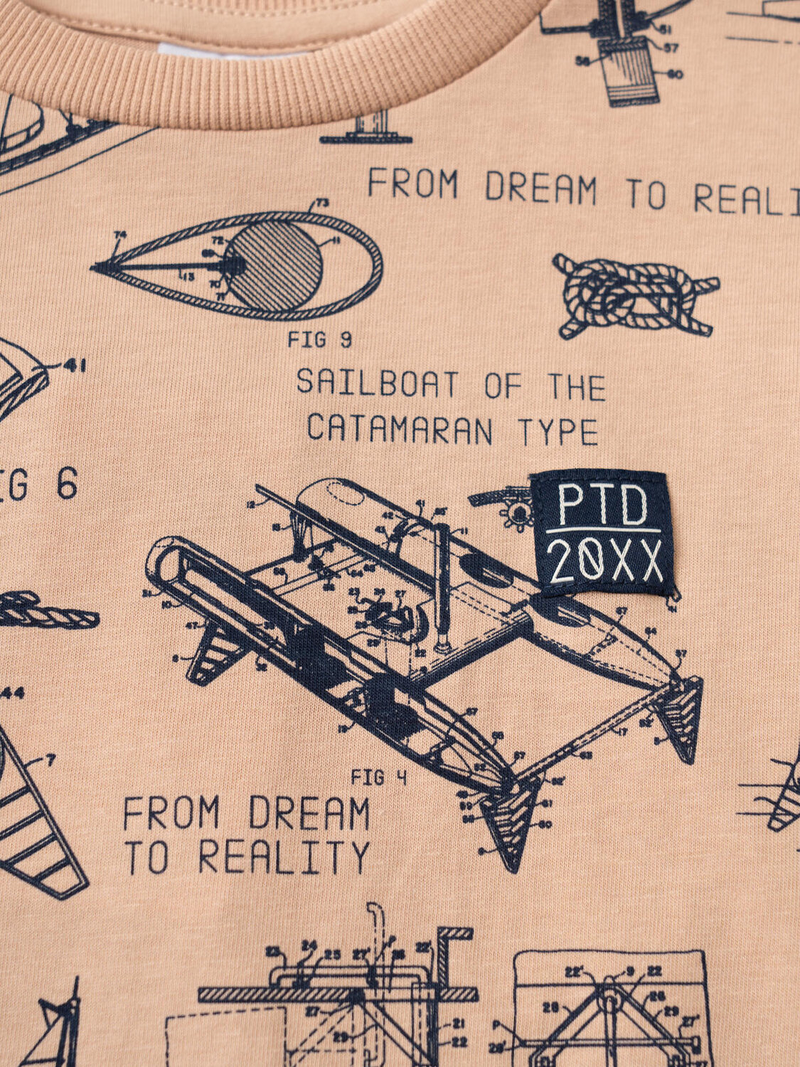 PLAYTODAY Пижама 584798 12611485 тёмно-синий,бежевый