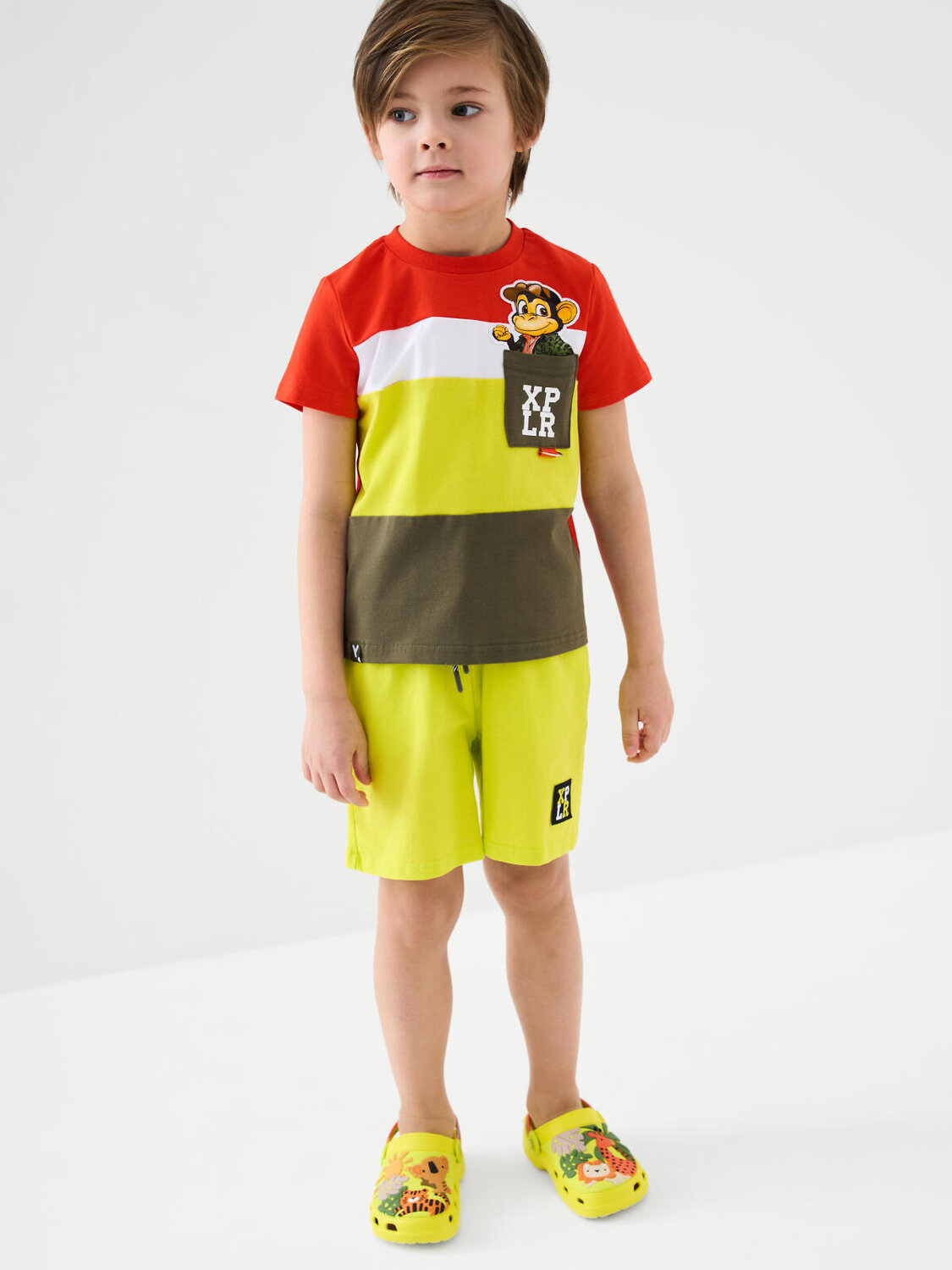 PLAYTODAY Шорты 584819 12612316 светло-зеленый,темно-зеленый