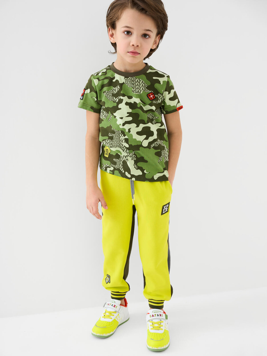 PLAYTODAY Фуфайка 584832 12612340 темно-зеленый,зеленый,светло-зеленый