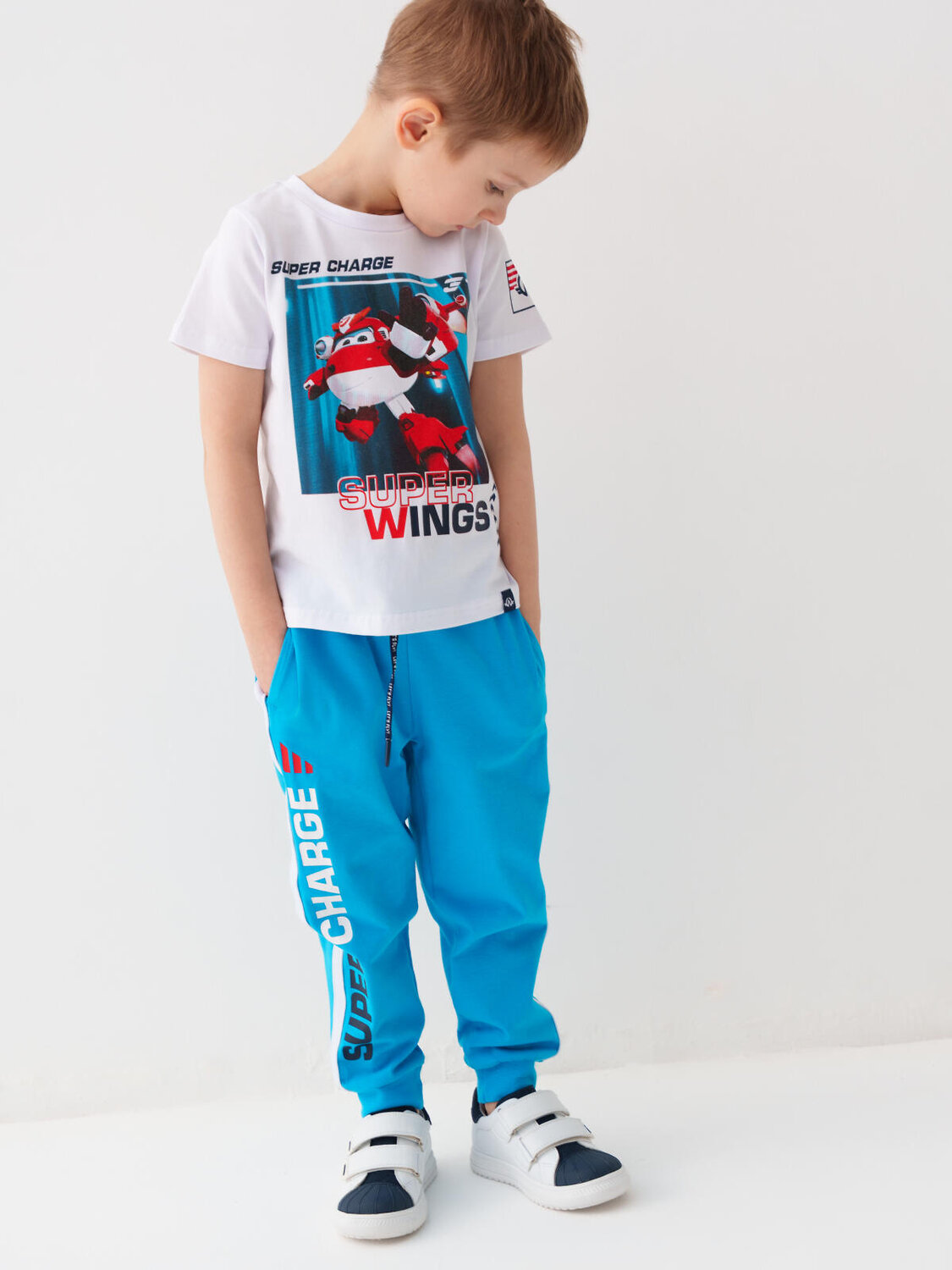 PLAYTODAY Полуботинки 584848 12612727 белый,тёмно-синий